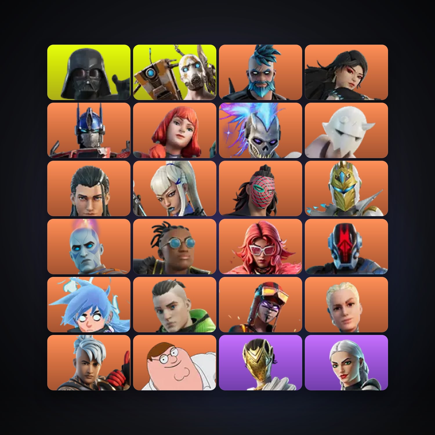 Fortnite locker — 211 skins — 300 V-Bucks — lvl 5694 — HabibiAccounts
