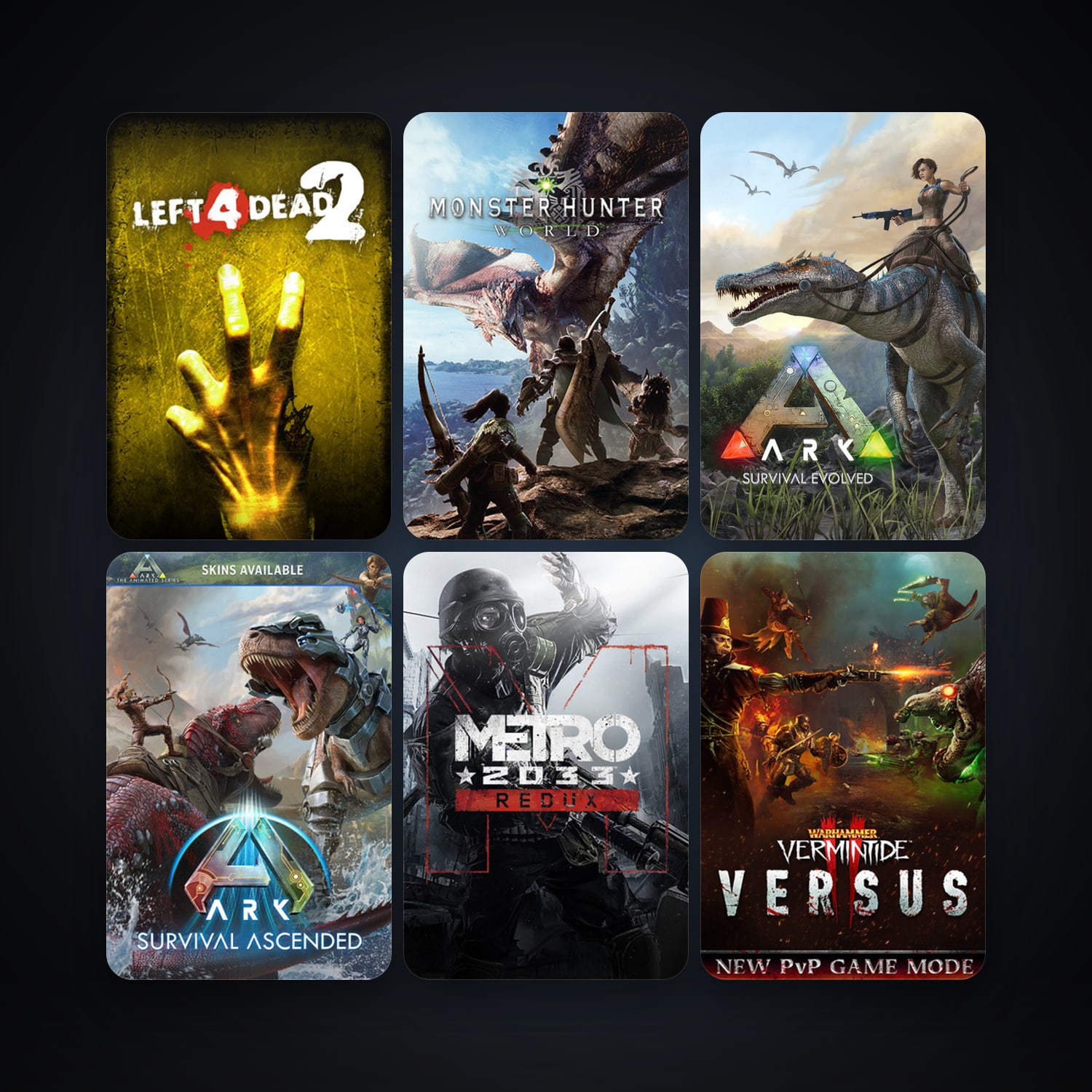 Left 4 Dead 2 + Metro 2033 Redux, 8 games, clean — HabibiAccounts