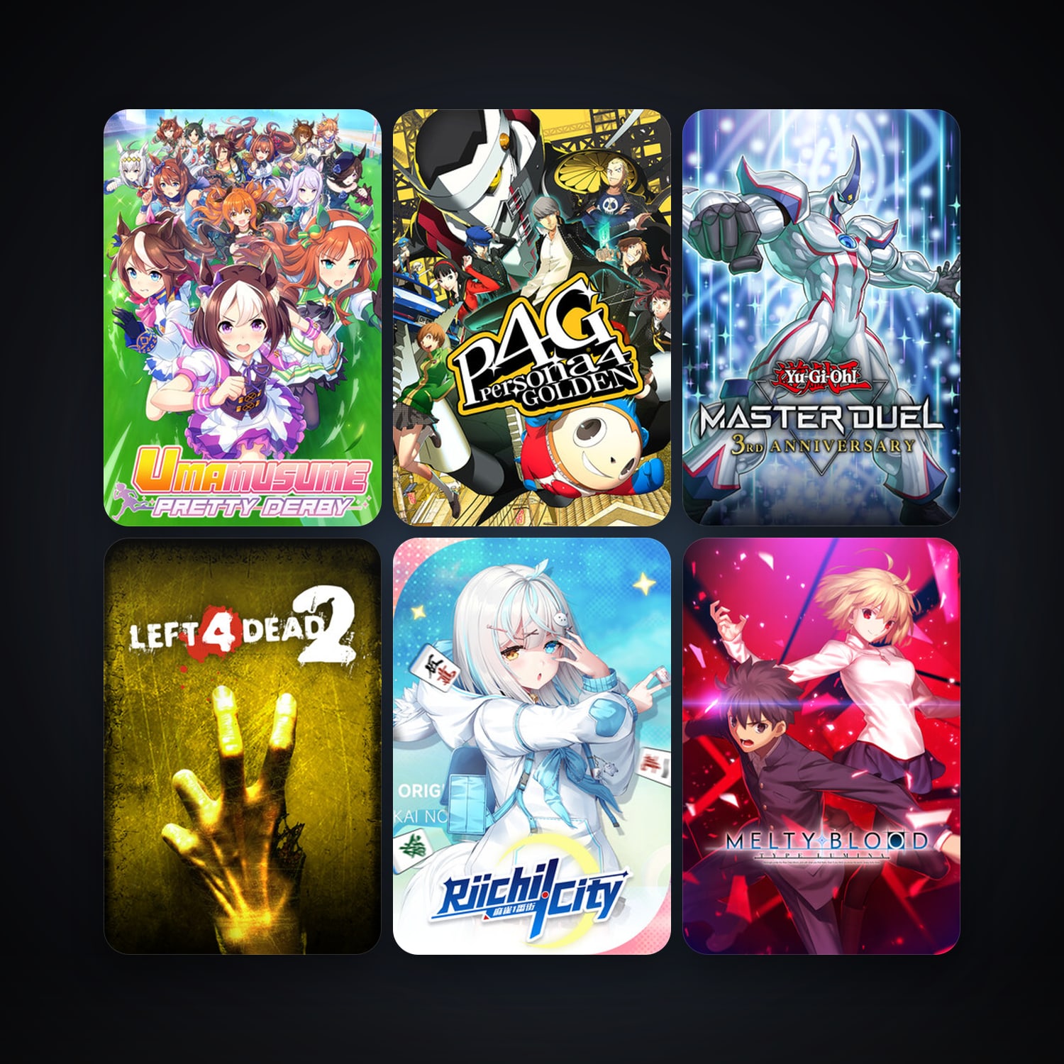 Left 4 Dead 2 + Persona 4 Golden, 21 games, clean — HabibiAccounts