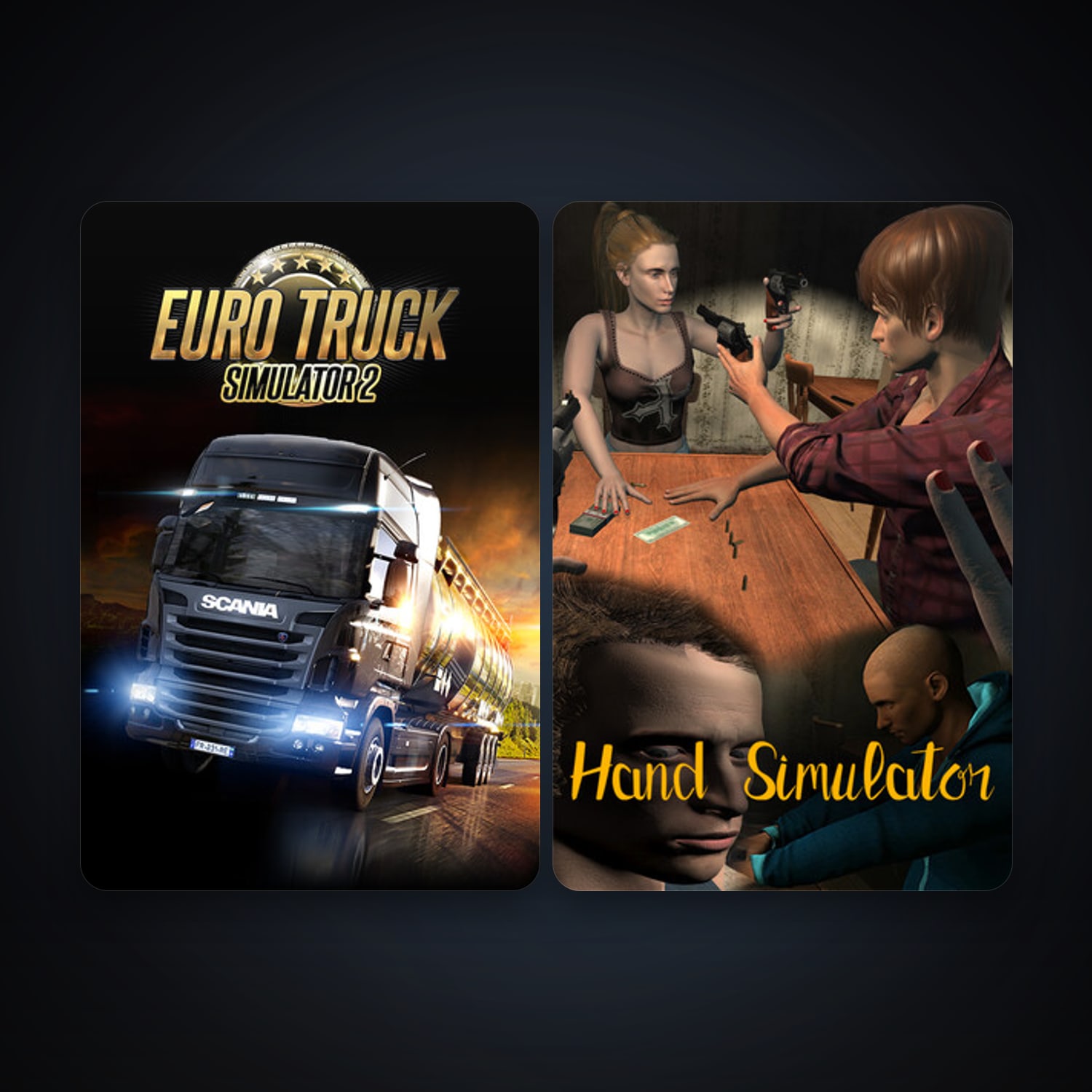 Free CS2 (No Prime) + Euro Truck Simulator 2, 5 games, clean — HabibiAccounts