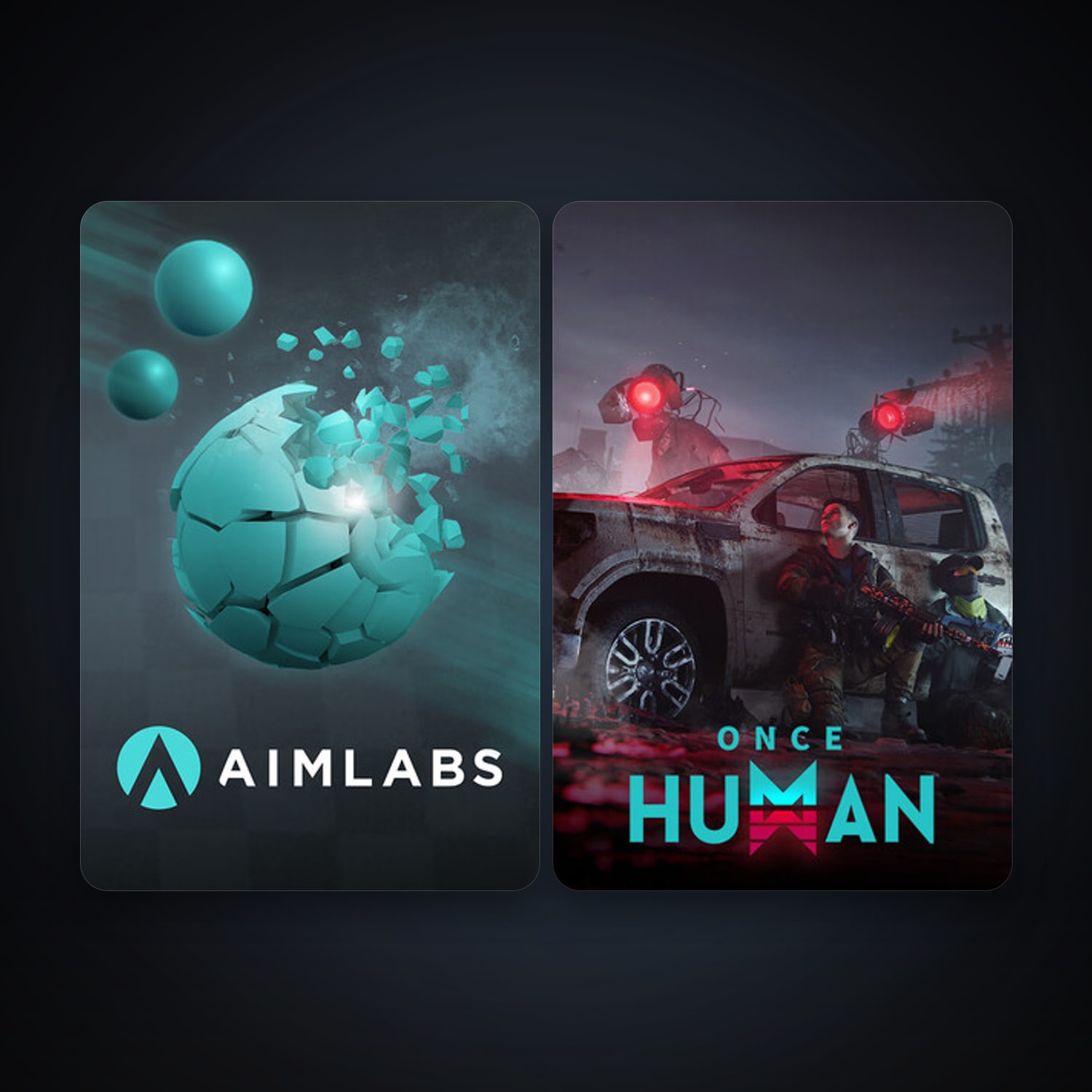 Aimlabs + Once Human, 4 games, clean — HabibiAccounts