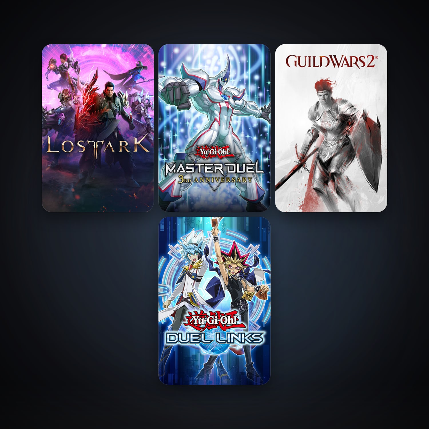 Yu-Gi-Oh! Duel Links + Bless Unleashed, 11 games, clean — HabibiAccounts