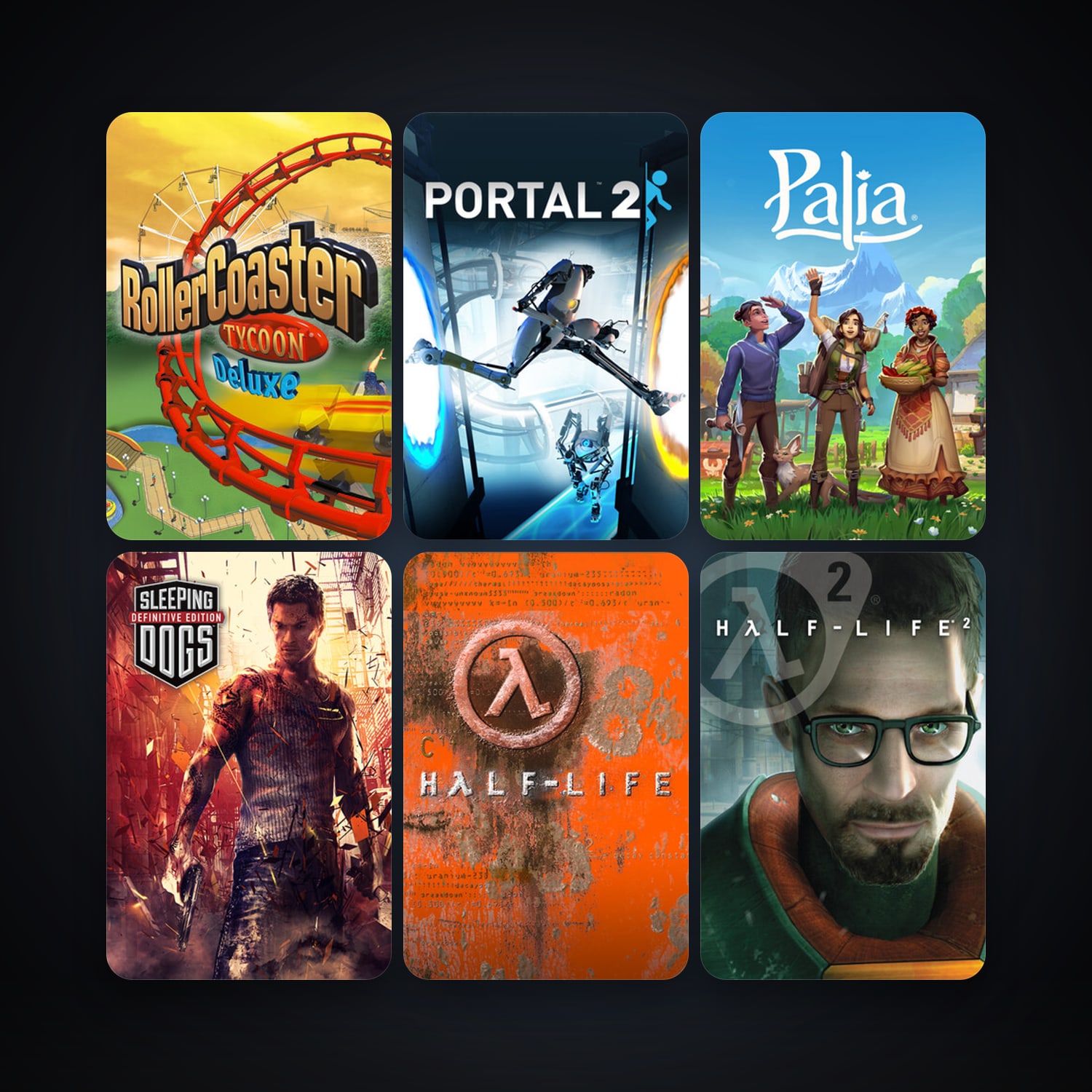 Half-Life + Half-Life 2, 20 games, clean — HabibiAccounts