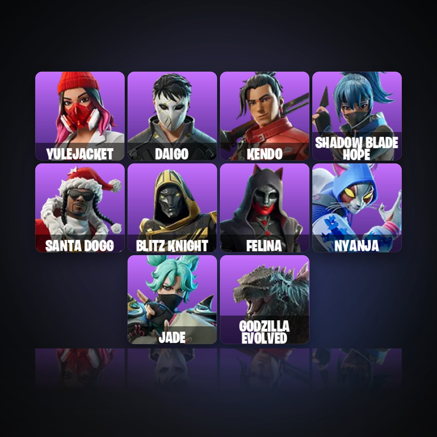 Fortnite | 11 Skins | 50 V-Bucks | Level 335 | 15 Wins — HabibiAccounts