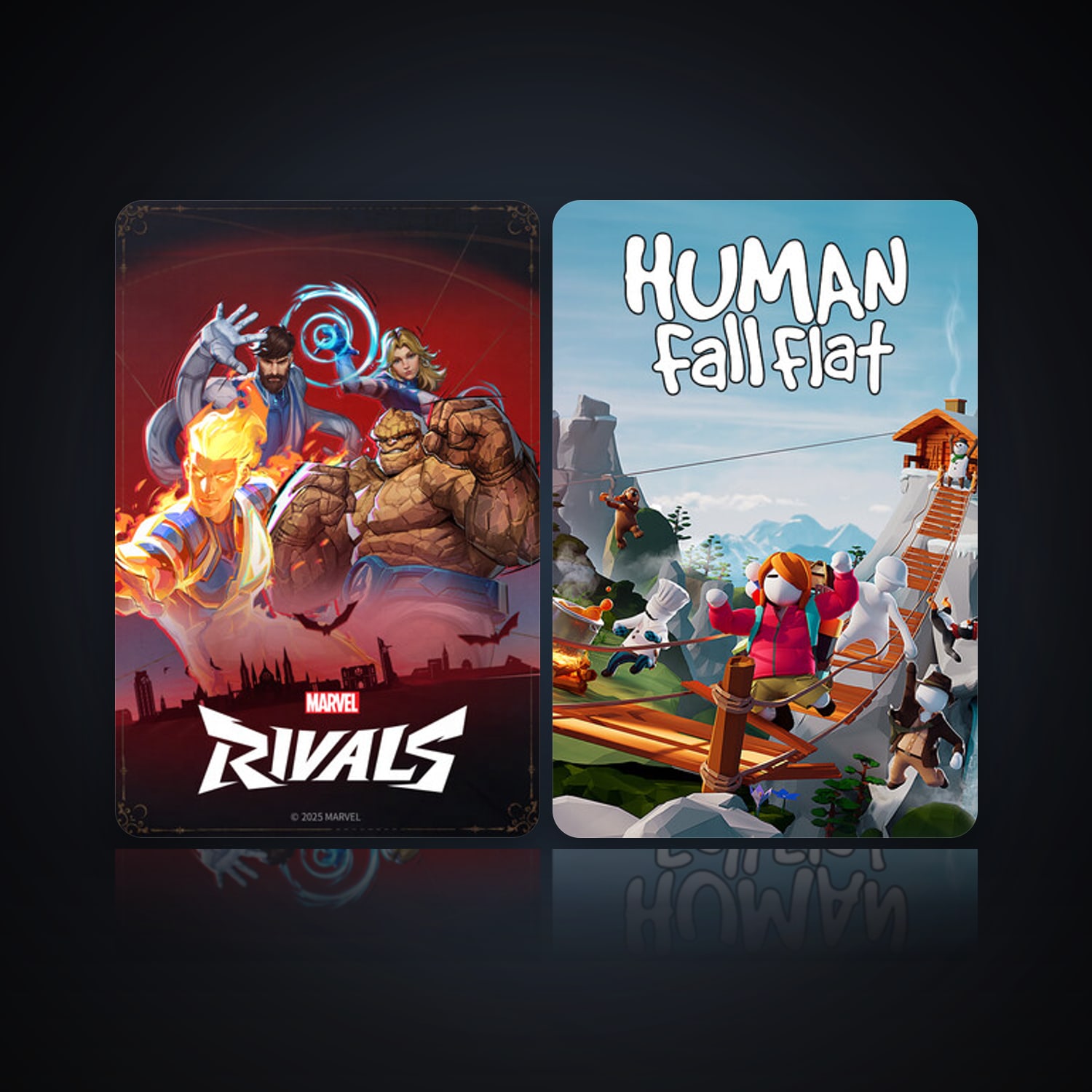 Marvel Rivals & Human: Fall Flat — HabibiAccounts