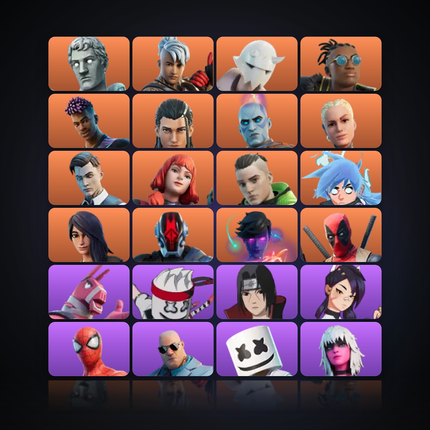 Fortnite | 82 Skins | 250 V-Bucks | Level 1354 | 187 Wins — HabibiAccounts