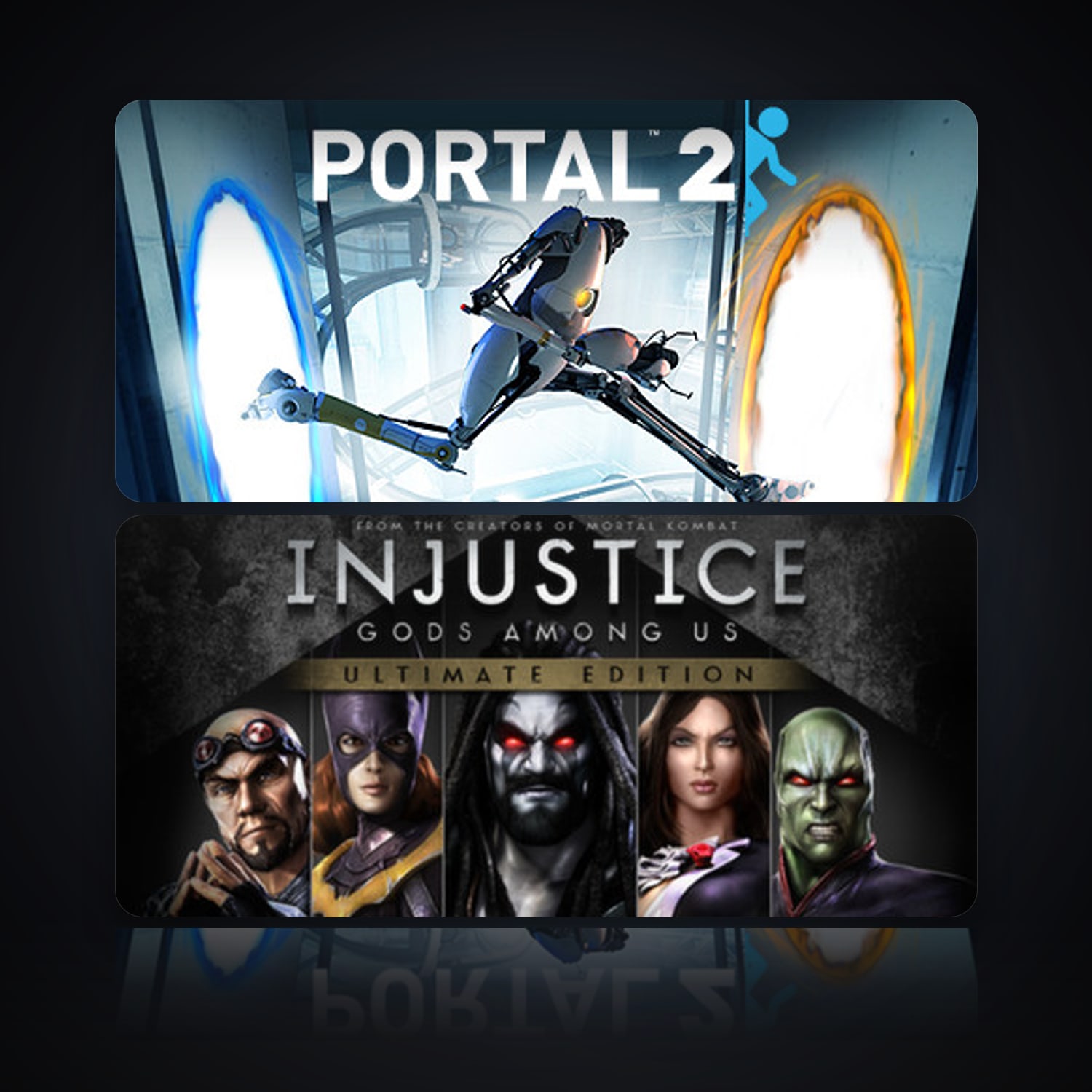 Portal 2 & Injustice: Gods Among Us Ultimate Edition | Clean — HabibiAccounts