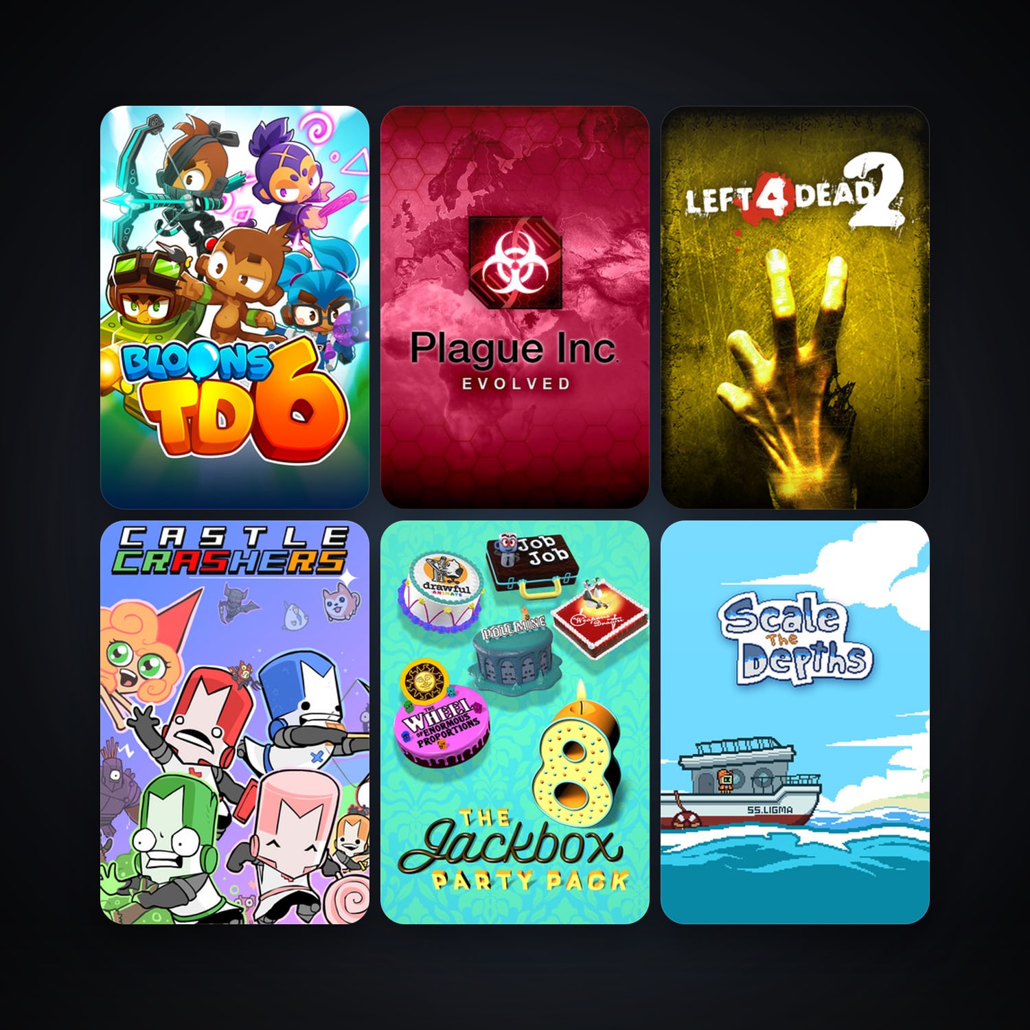 Bloons TD 6 & Plague Inc: Evolved | 14 Games | Clean — HabibiAccounts