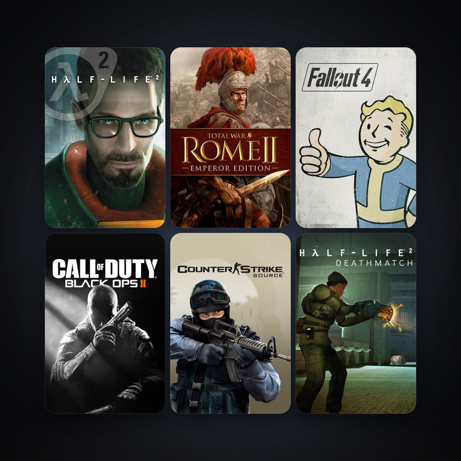 Half-Life 2 + Counter-Strike: Source, 9 games, Steam 10, clean — HabibiAccounts