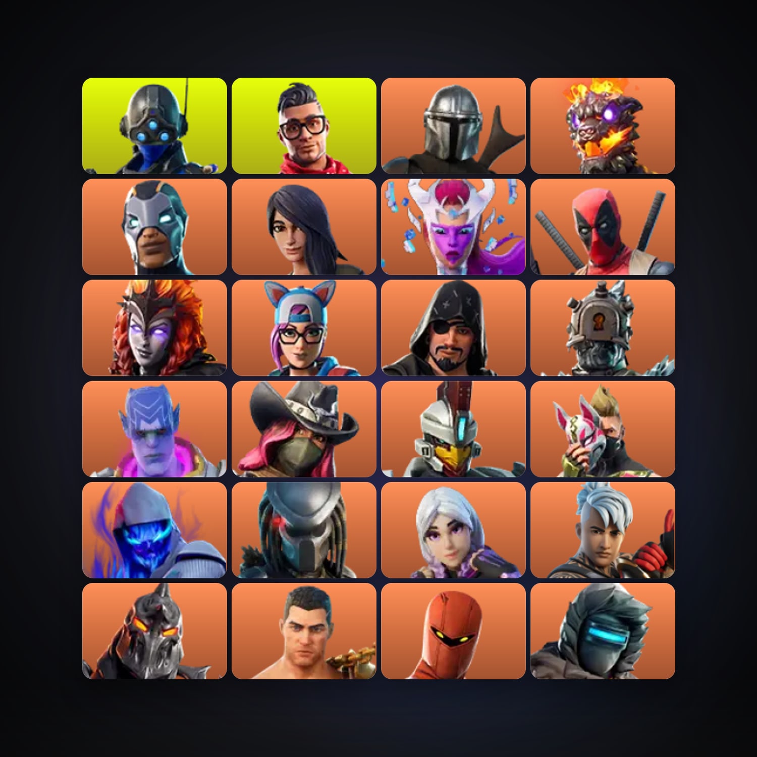 Fortnite | 96 Skins | 700 V-Bucks | Level 1729 | 259 Wins — HabibiAccounts