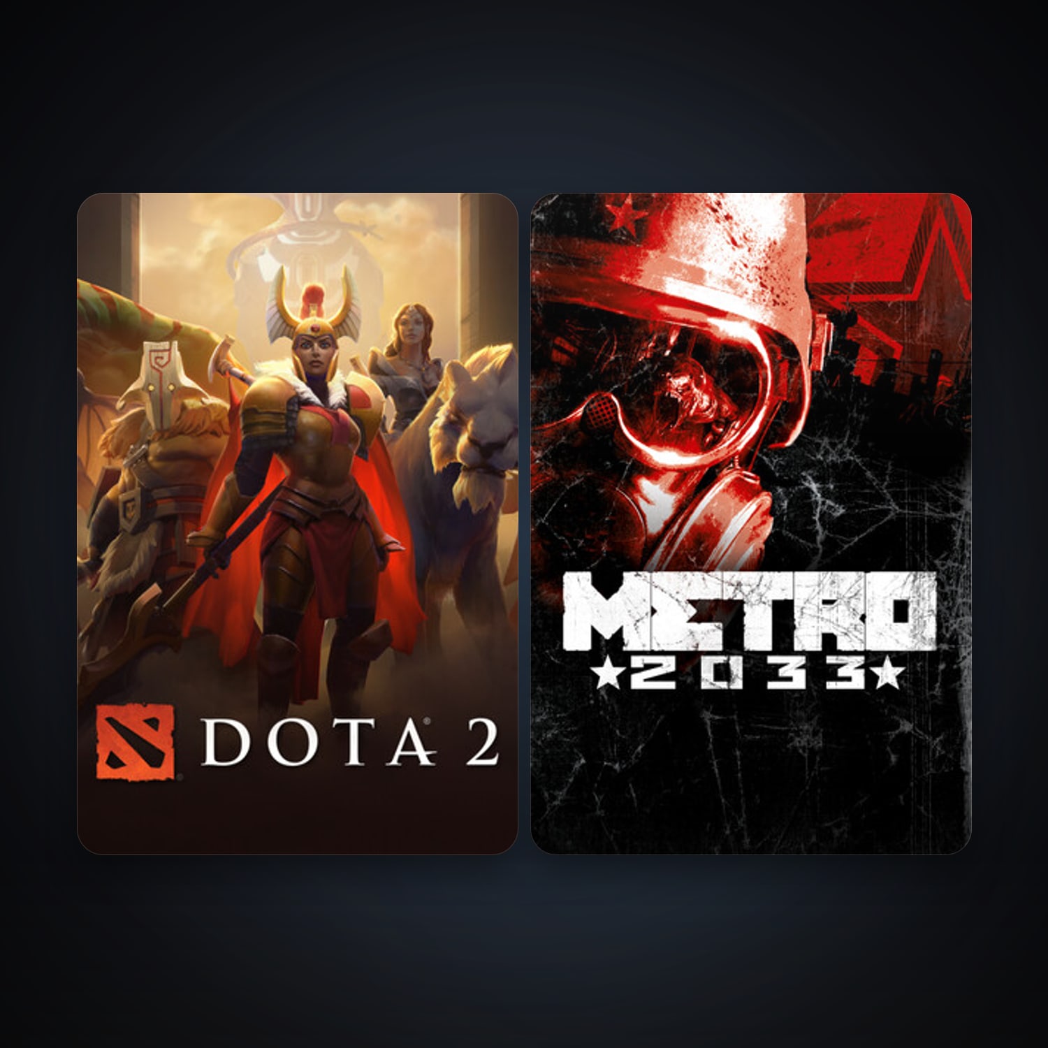 Dota 2 + Metro 2033, 2 games, clean — HabibiAccounts