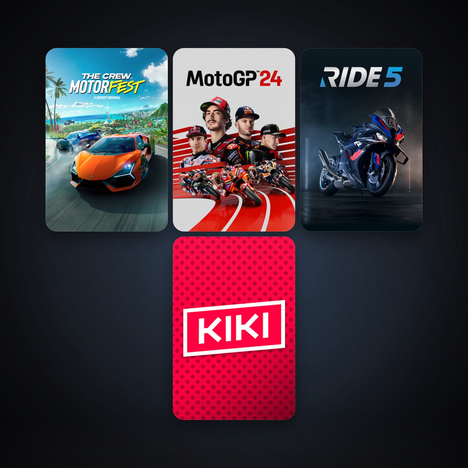 RIDE 5 + Kiki, 6 games, clean — HabibiAccounts