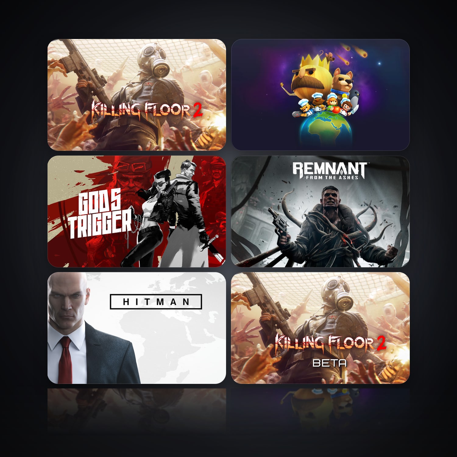 Killing Floor 2 & Overcooked | 36 Games — HabibiAccounts