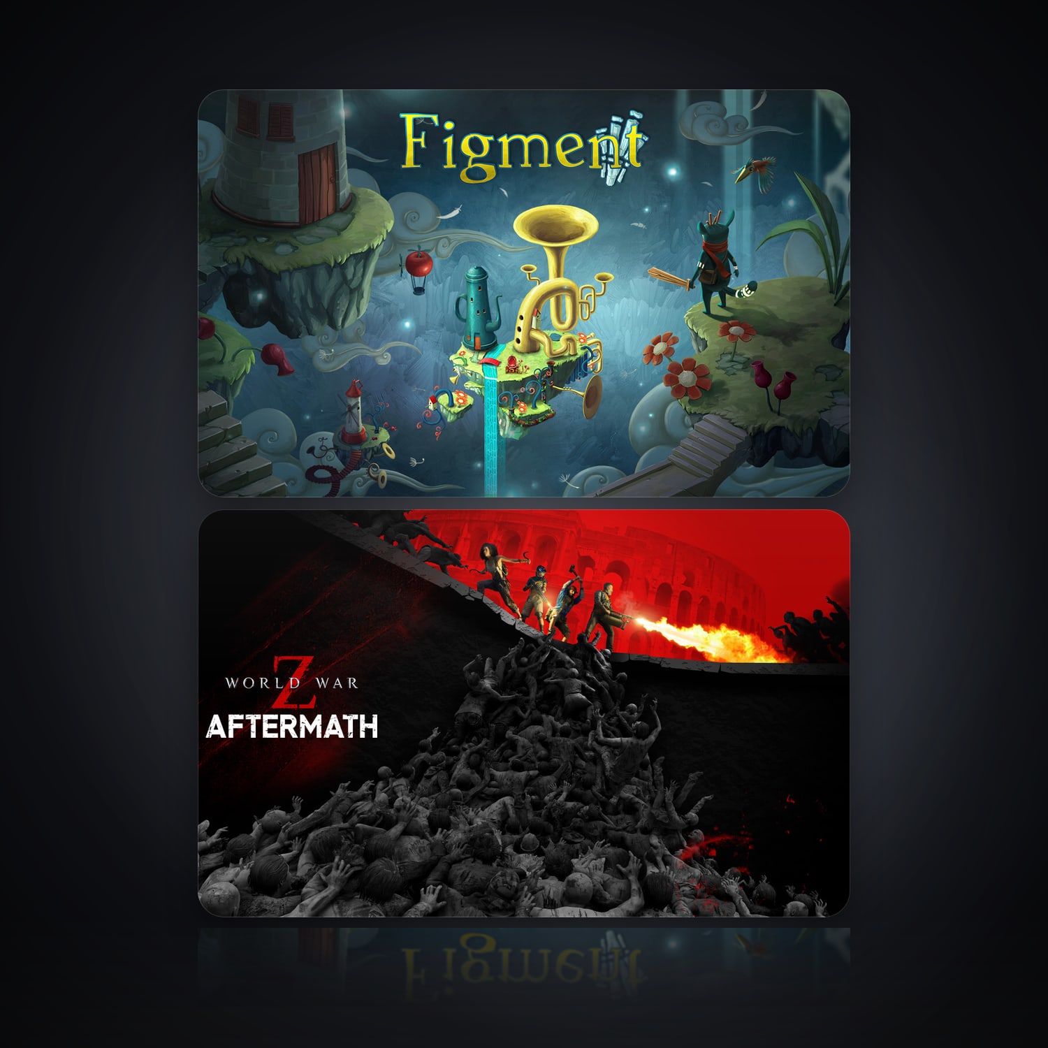 Figment & World War Z | 2 Games — HabibiAccounts