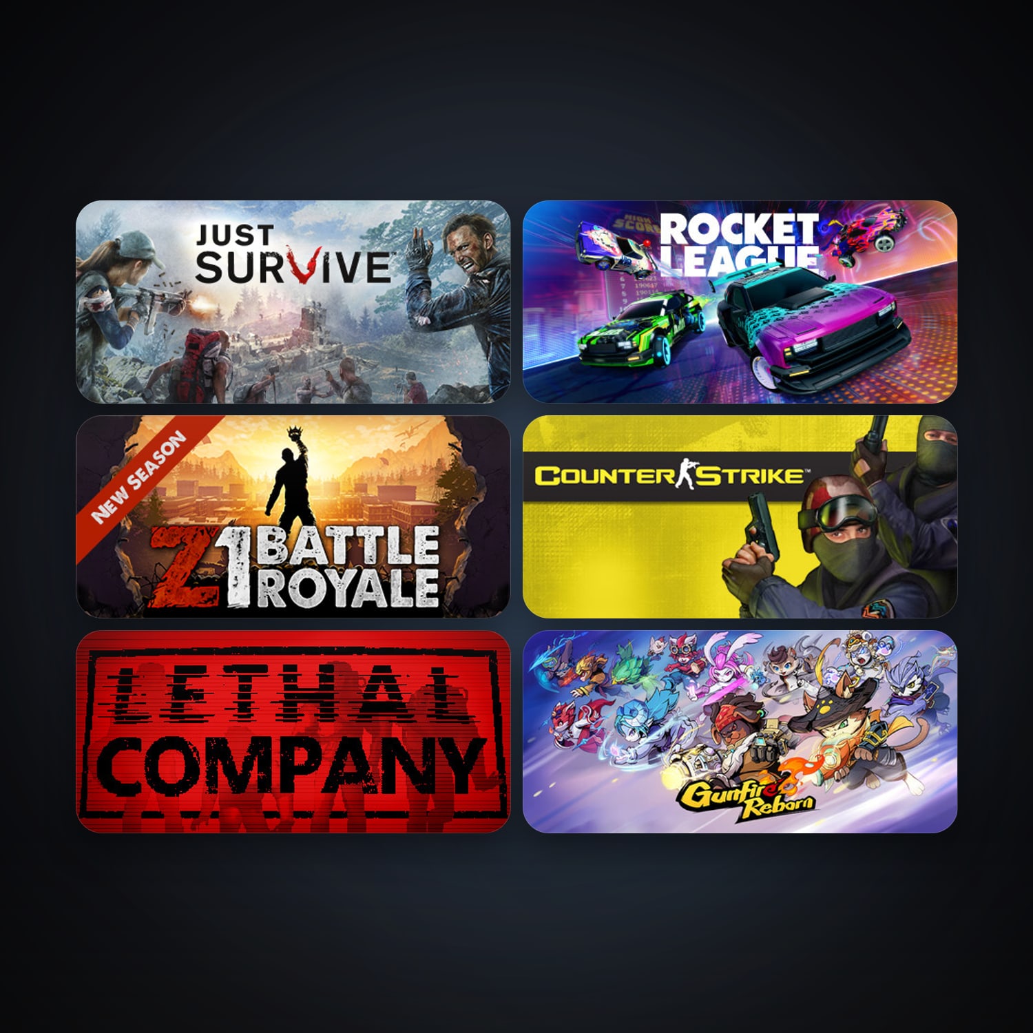 Counter-Strike + Rocket League, 24 games, Steam 10, clean — HabibiAccounts