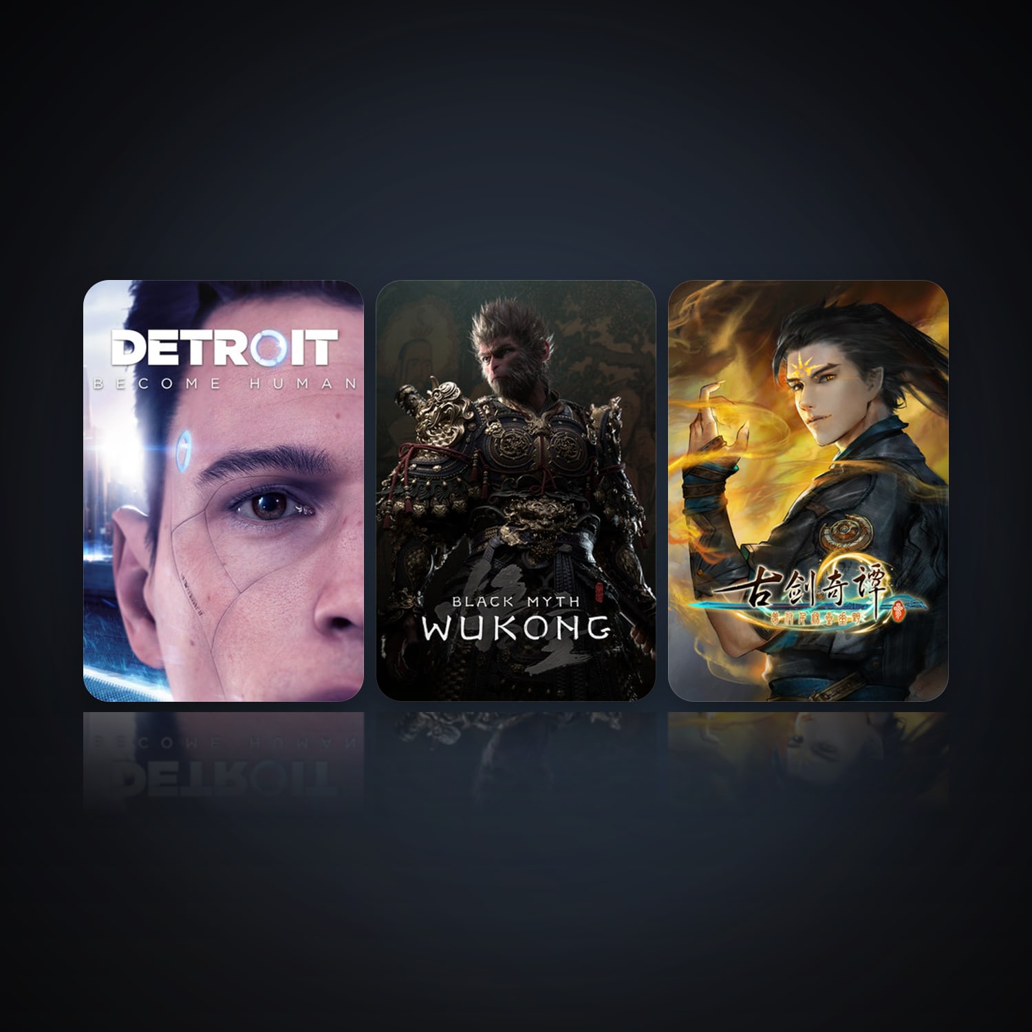 古剑奇谭三(Gujian3) + Detroit: Become Human, 5 games, clean — HabibiAccounts