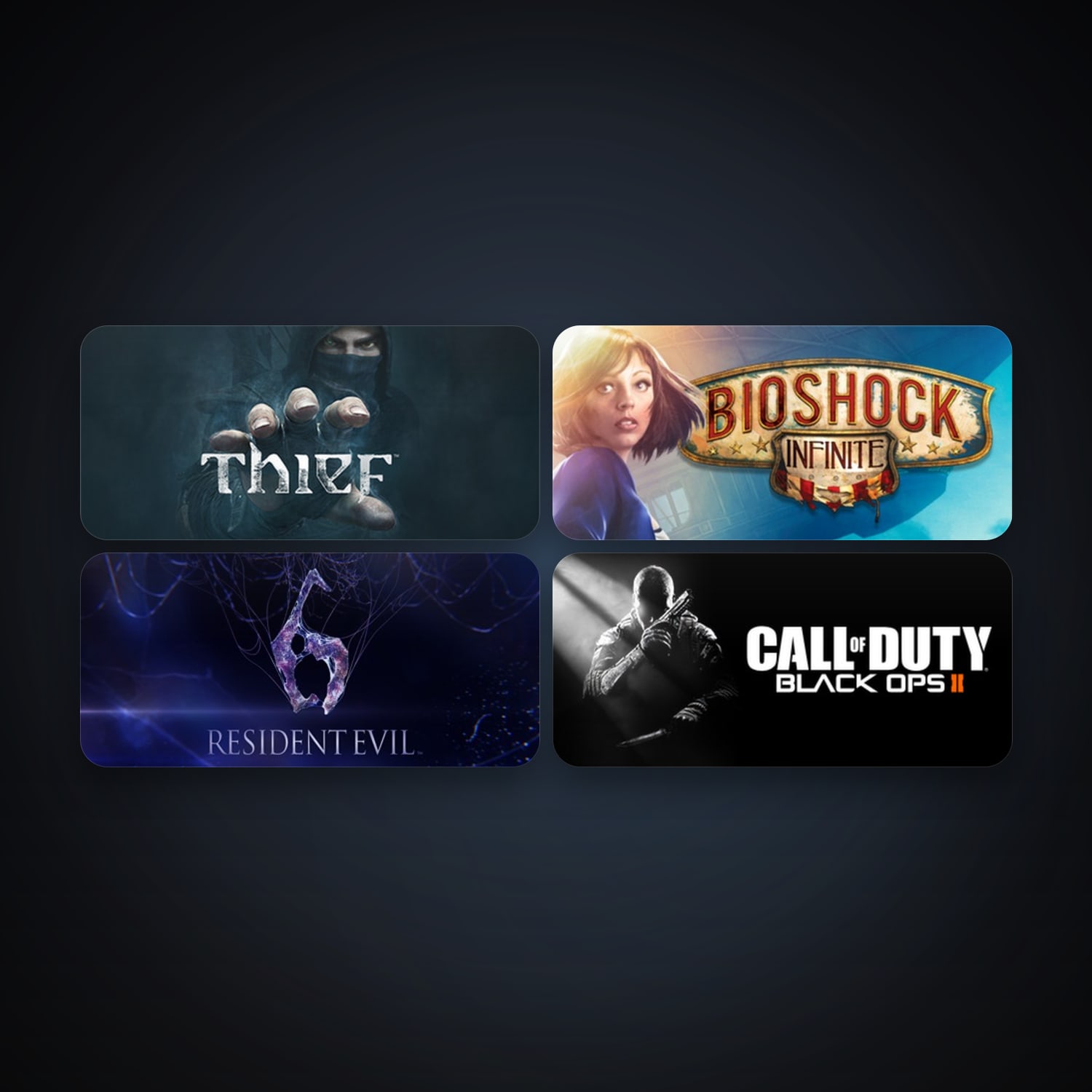 BioShock Infinite + Call of Duty: Black Ops II, 7 games, clean — HabibiAccounts