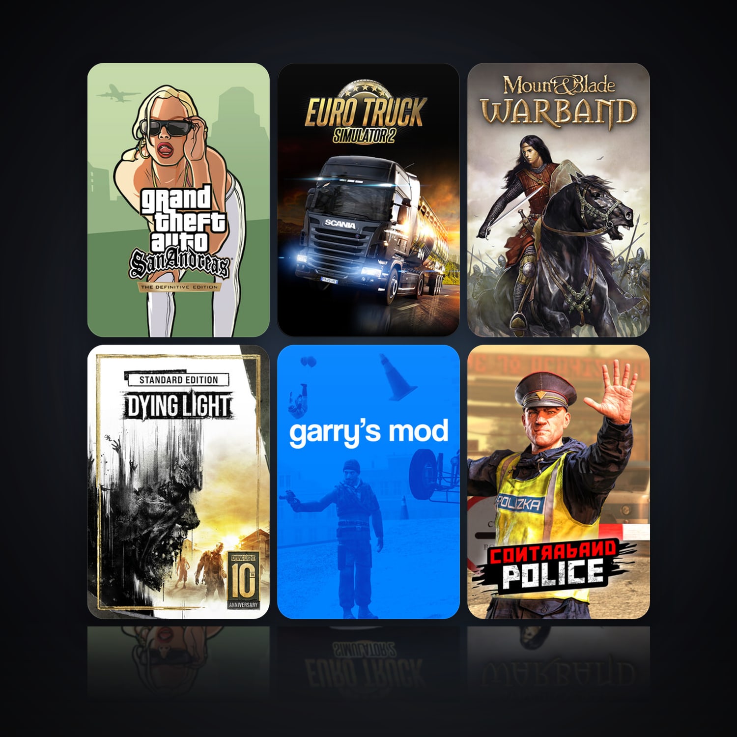 Grand Theft Auto: San Andreas - The Definitive Edition & Euro Truck Simulator 2 | Level 10 | 46 Games | Clean — HabibiAccounts