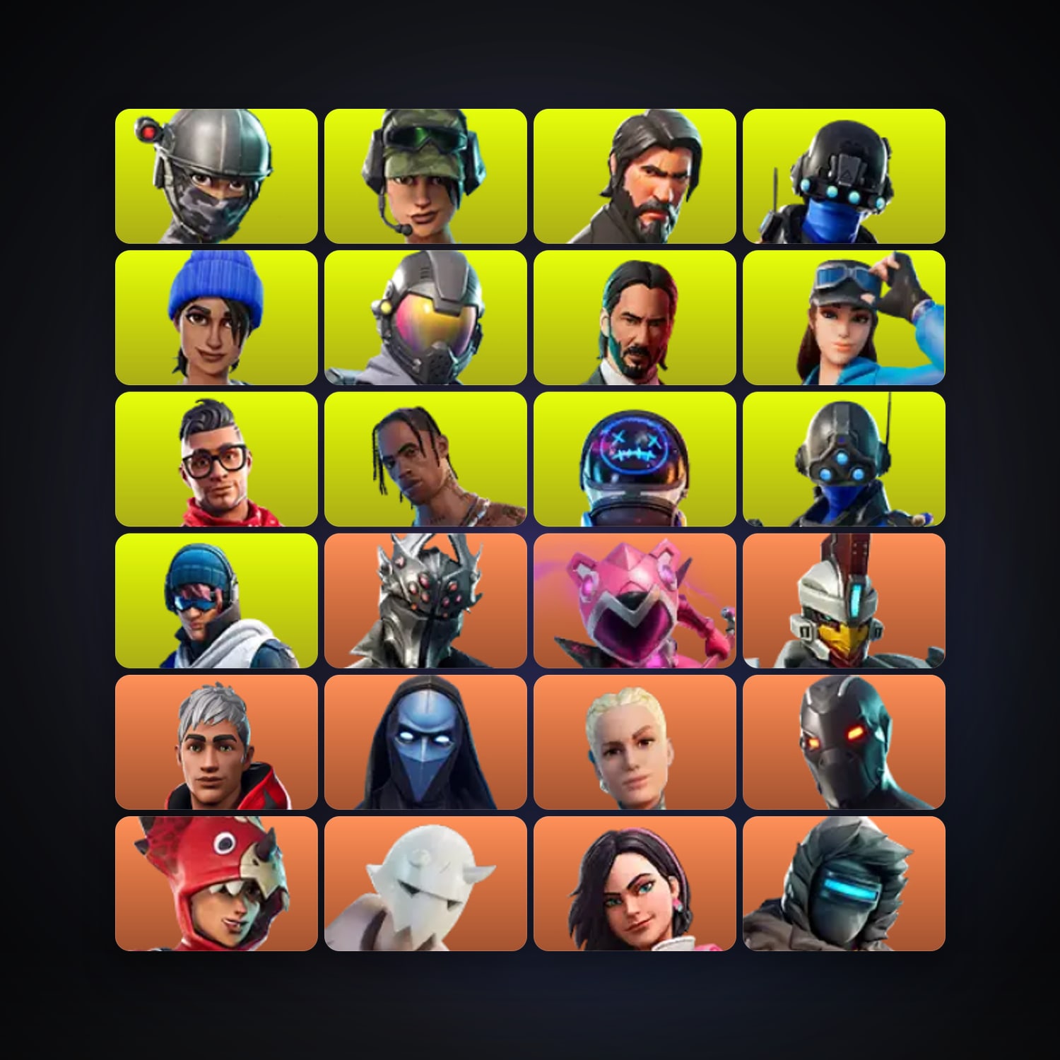 Fortnite locker — 217 skins — lvl 2212 — HabibiAccounts