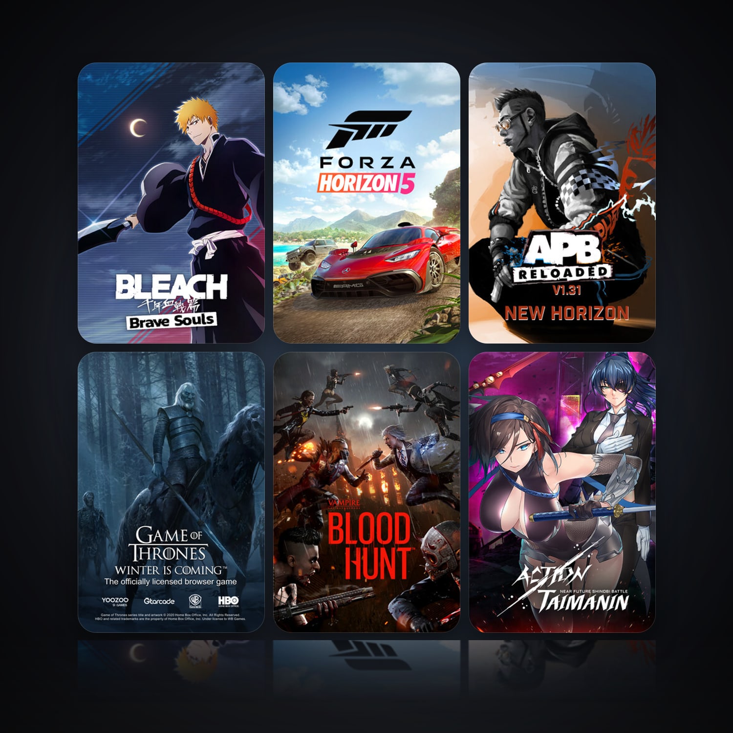 BLEACH Brave Souls & Forza Horizon 5 | 11 Games | Clean — HabibiAccounts