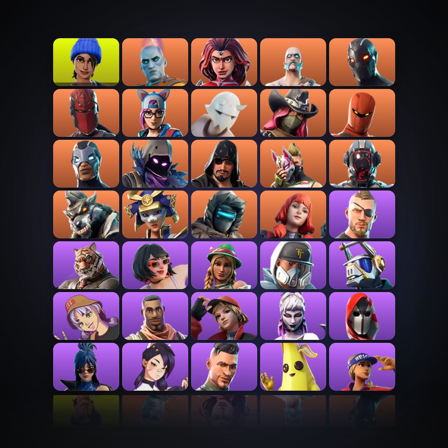 Fortnite | 76 Skins | 300 V-Bucks | Level 1162 | 206 Wins — HabibiAccounts