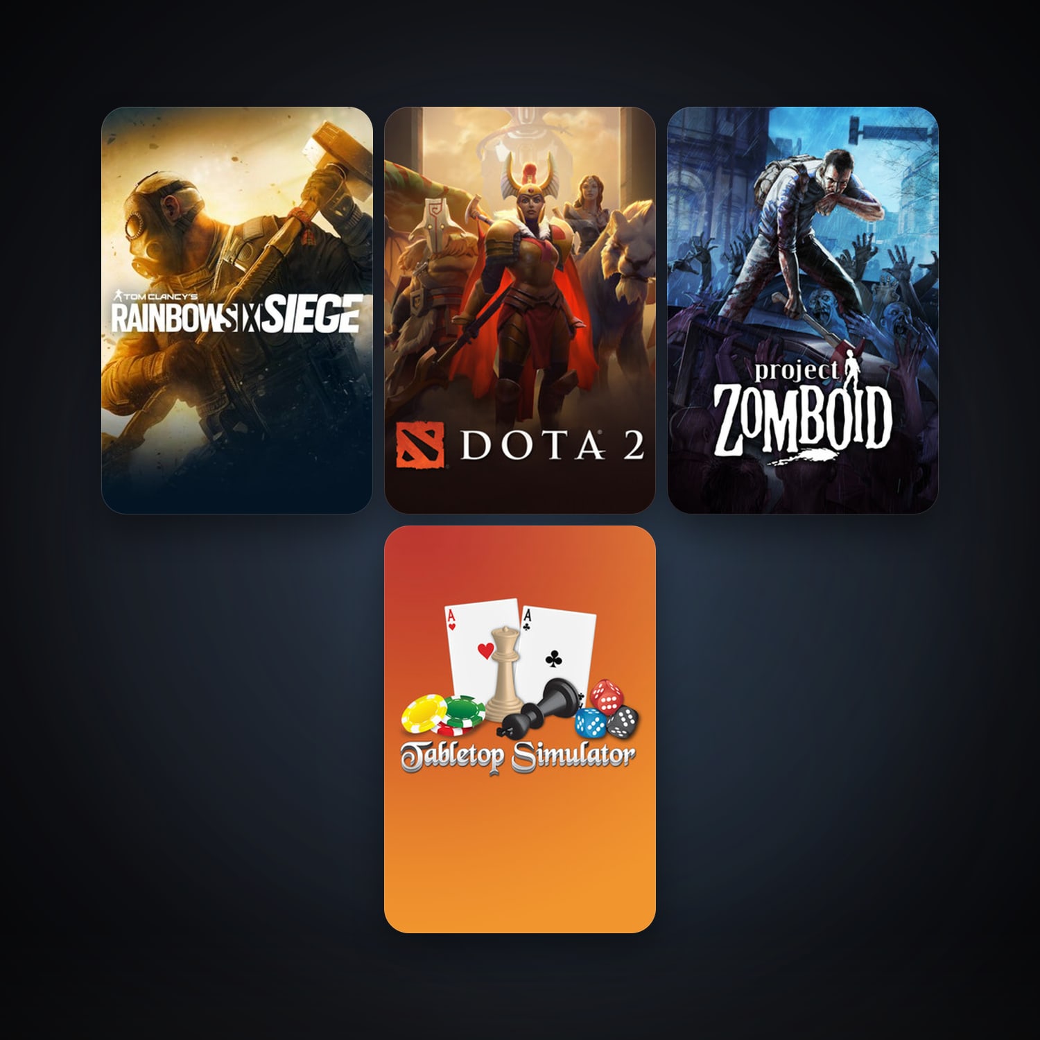 Dota 2 + Project Zomboid, 15 games, clean — HabibiAccounts