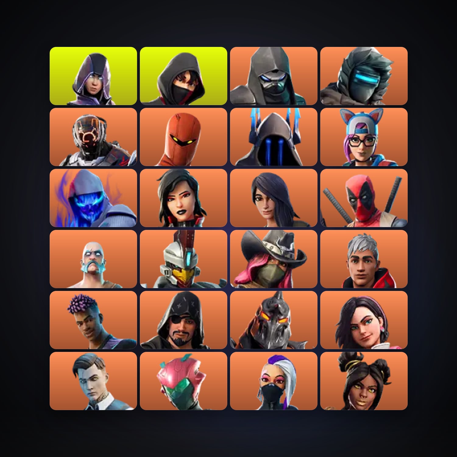 Fortnite | 72 Skins | 700 V-Bucks | Level 1059 | 70 Wins — HabibiAccounts
