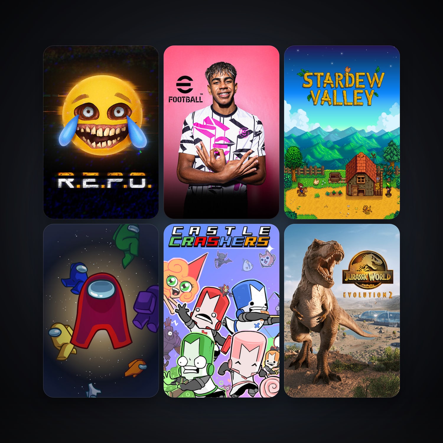R.E.P.O. & eFootball 2024 | 58 Games | Clean — HabibiAccounts