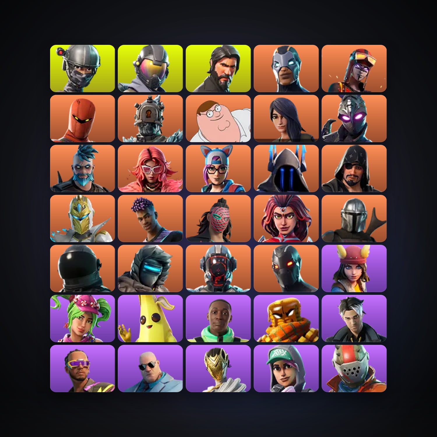 Fortnite | 99 Skins | 300 V-Bucks | Level 1453 | 102 Wins — HabibiAccounts