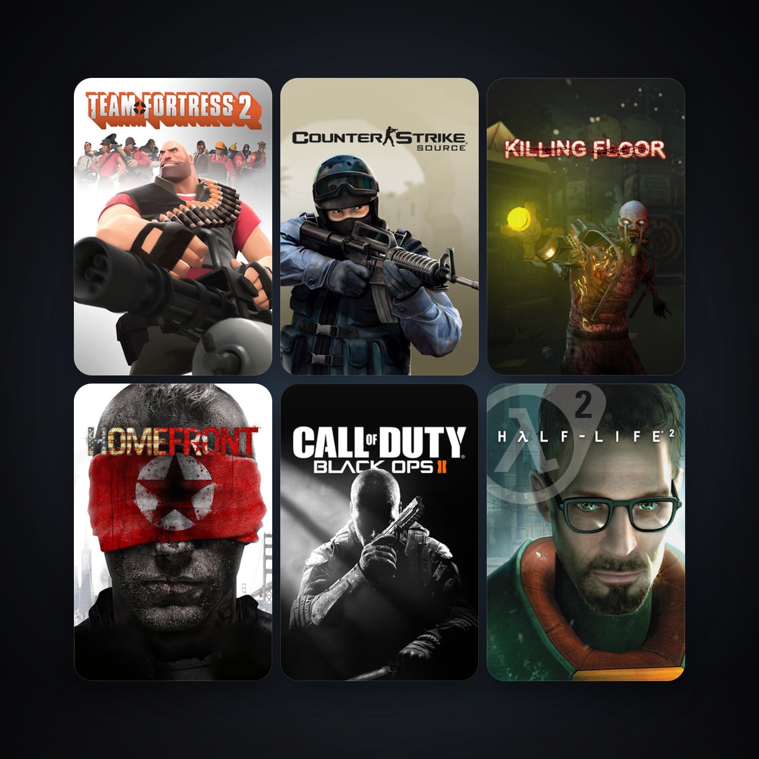 Half-Life 2 + Counter-Strike: Source, 16 games, Steam 10, clean — HabibiAccounts