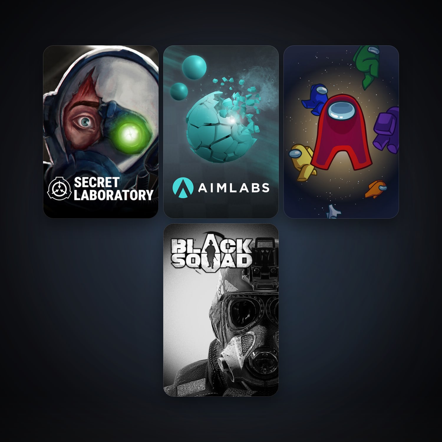 Black Squad + SCP: Secret Laboratory, 7 games, clean — HabibiAccounts