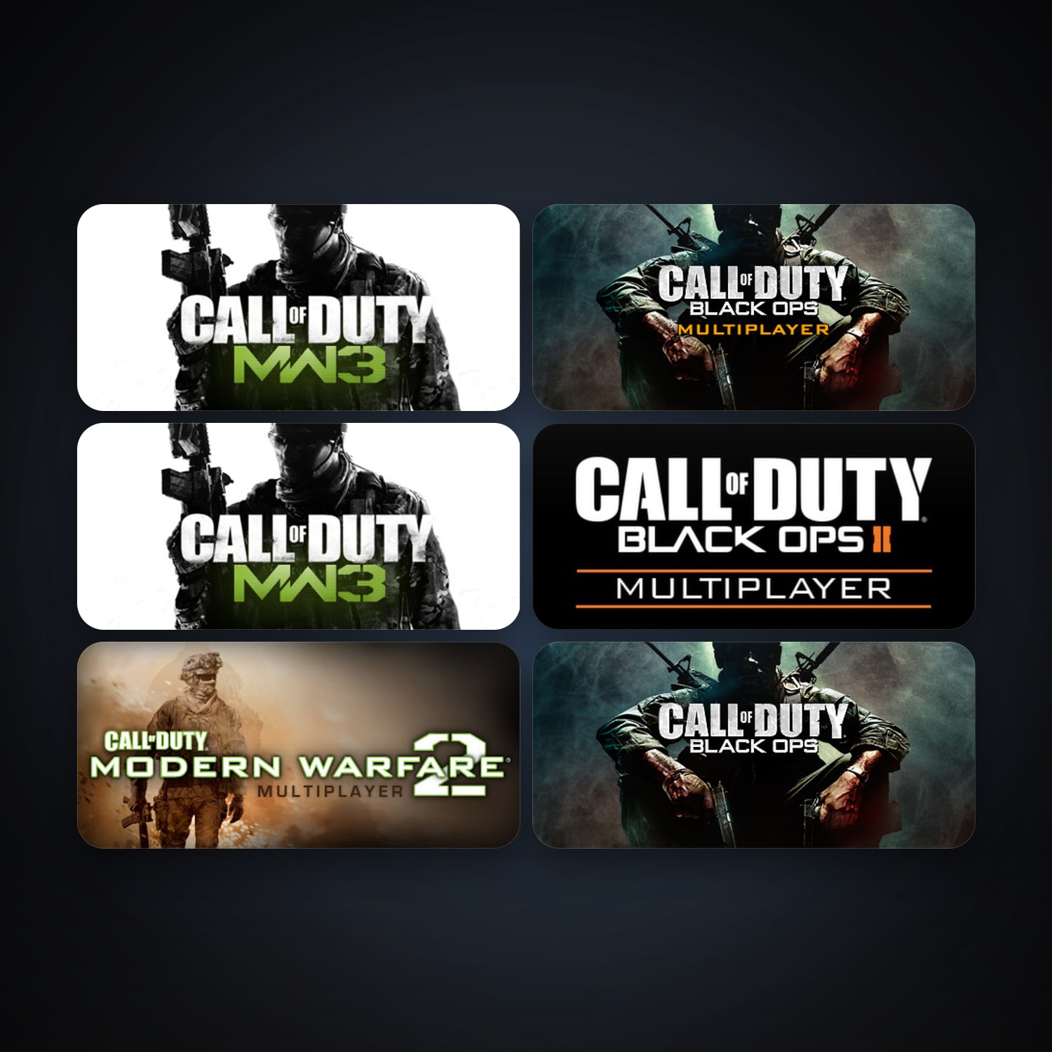 Call of Duty: Modern Warfare 2 (2009) + Call of Duty: Modern Warfare 2 - Multiplayer (2009), 33 games, Steam 10, clean — HabibiAccounts