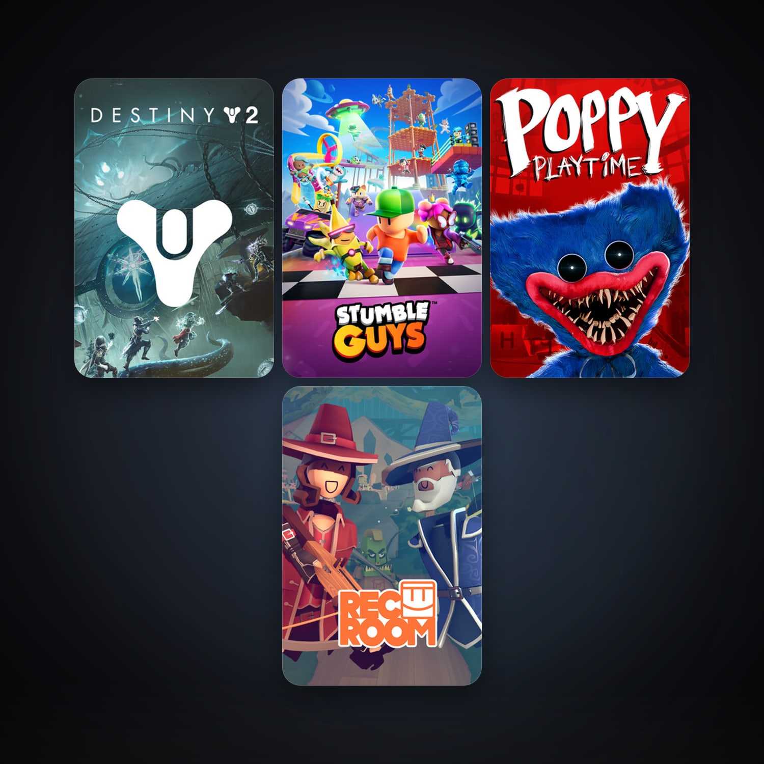 Rec Room + Destiny 2, 32 games, clean — HabibiAccounts