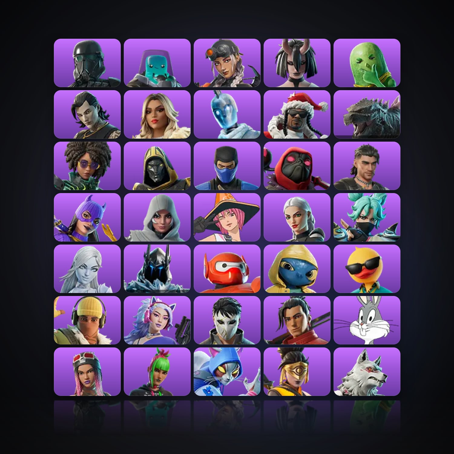 Fortnite | 42 Skins | 300 V-Bucks | Level 1081 | 34 Wins — HabibiAccounts