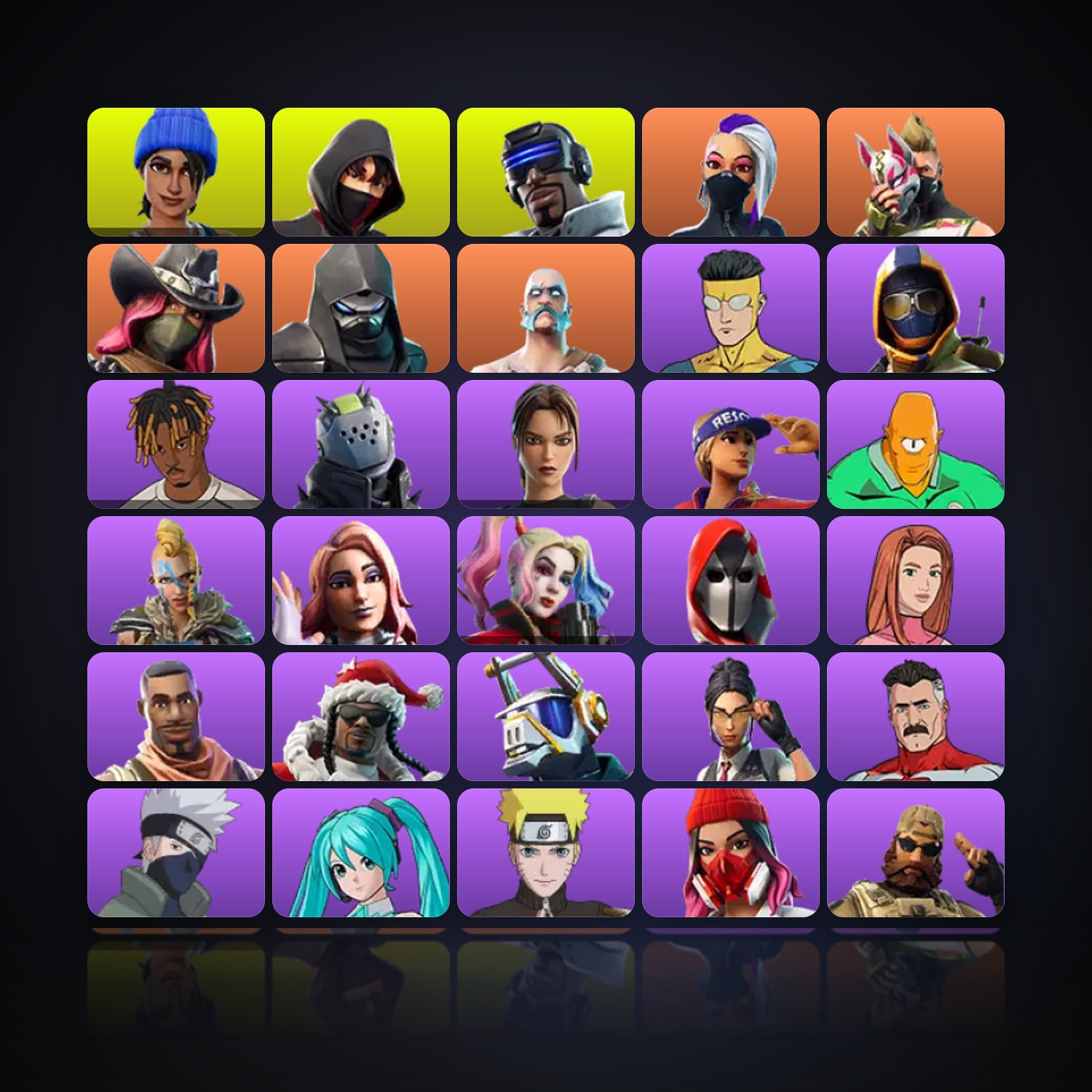 Fortnite | 34 Skins | 100 V-Bucks | Level 854 | 62 Wins — HabibiAccounts