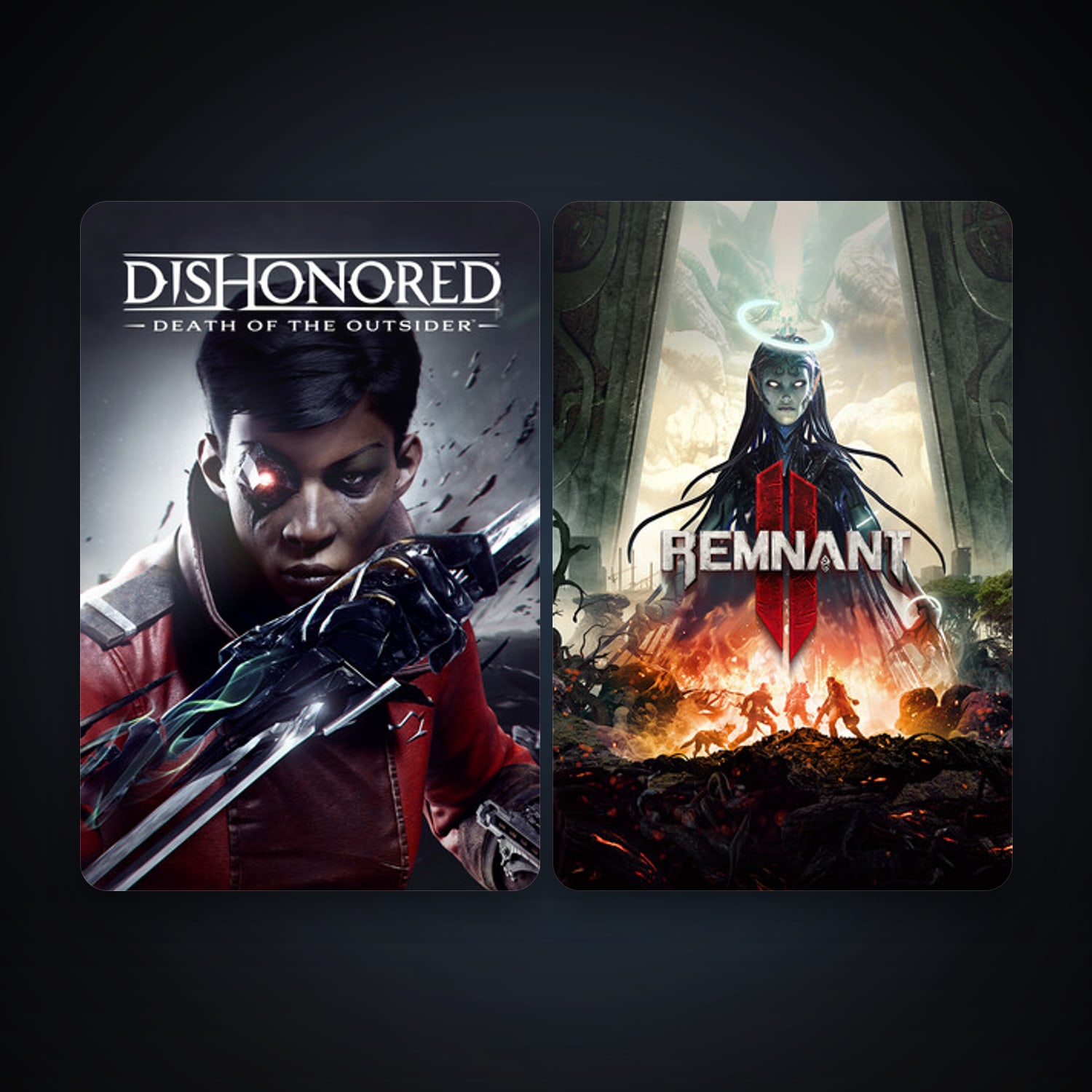 Dishonored: Death of the Outsider + Remnant II, 2 games, clean — HabibiAccounts