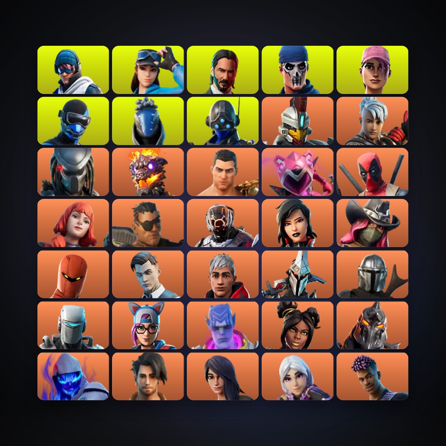 هالحساب فورتنايت Point Patroller وCloud Striker، اللوكر مليان 404 سكن، 7K فيبوكس، لفل 3924، 555 فوز — HabibiAccounts