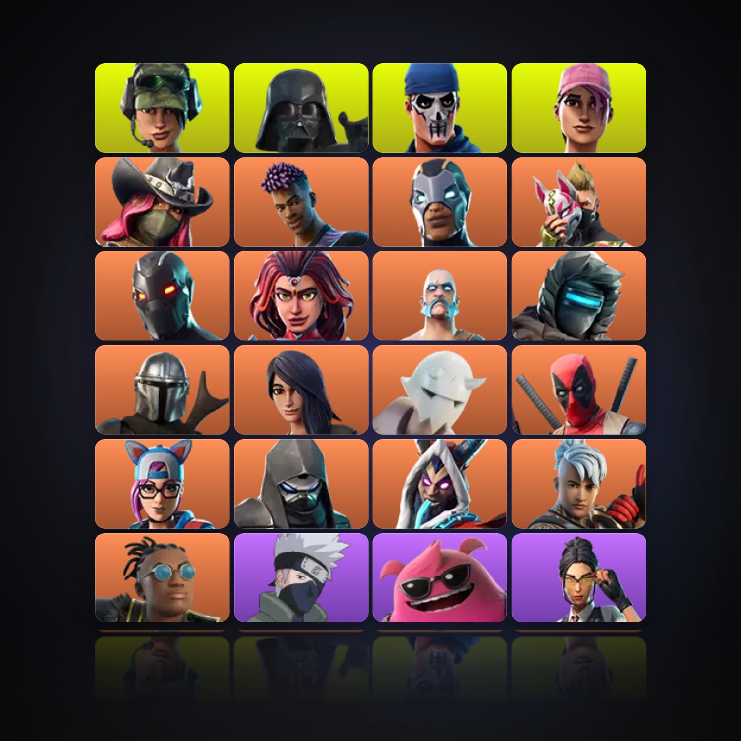 Fortnite | 71 Skins | 500 V-Bucks | Level 1188 | 102 Wins — HabibiAccounts