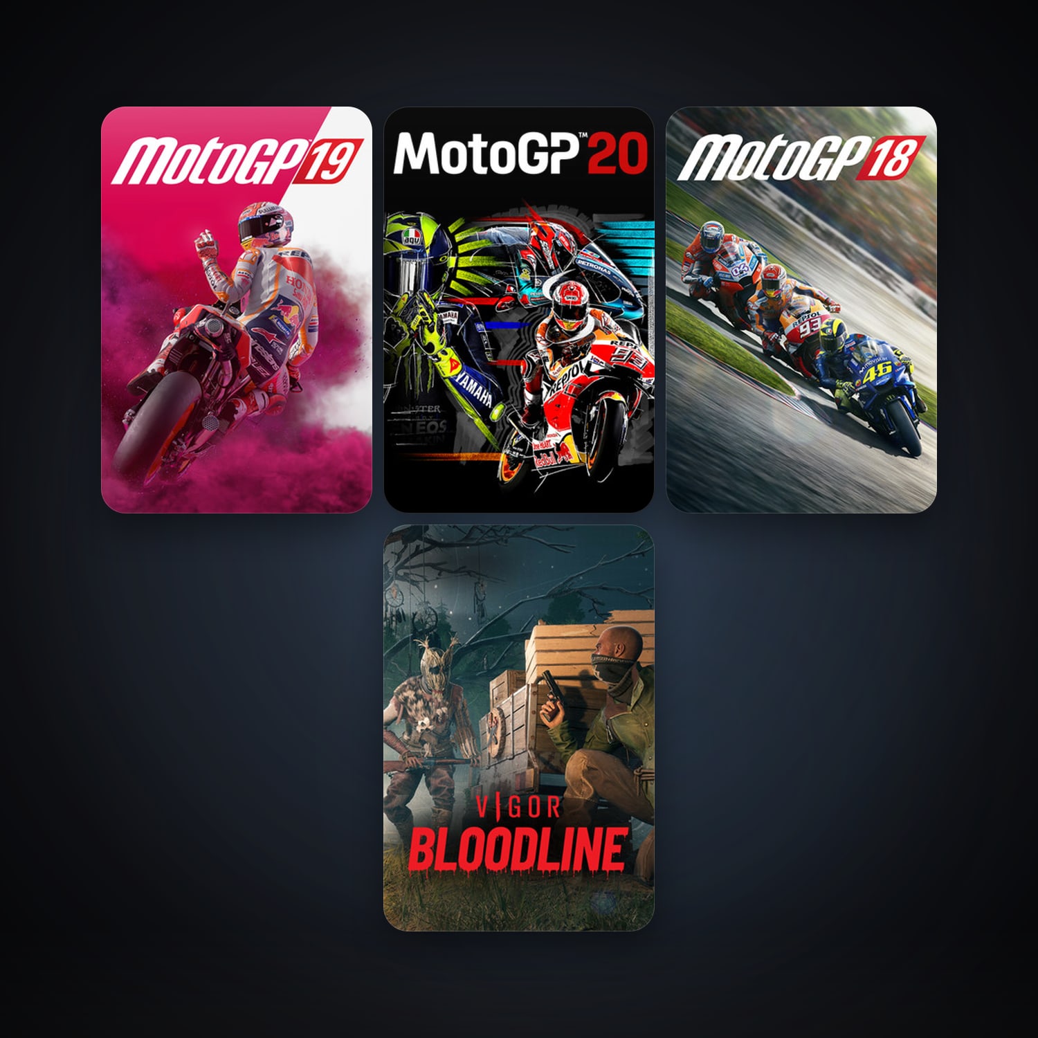 MotoGP18 + MotoGP19, 8 games, clean — HabibiAccounts