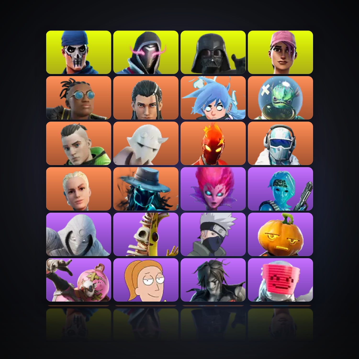Fortnite | 121 Skins | 200 V-Bucks | Level 688 | 320 Wins — HabibiAccounts