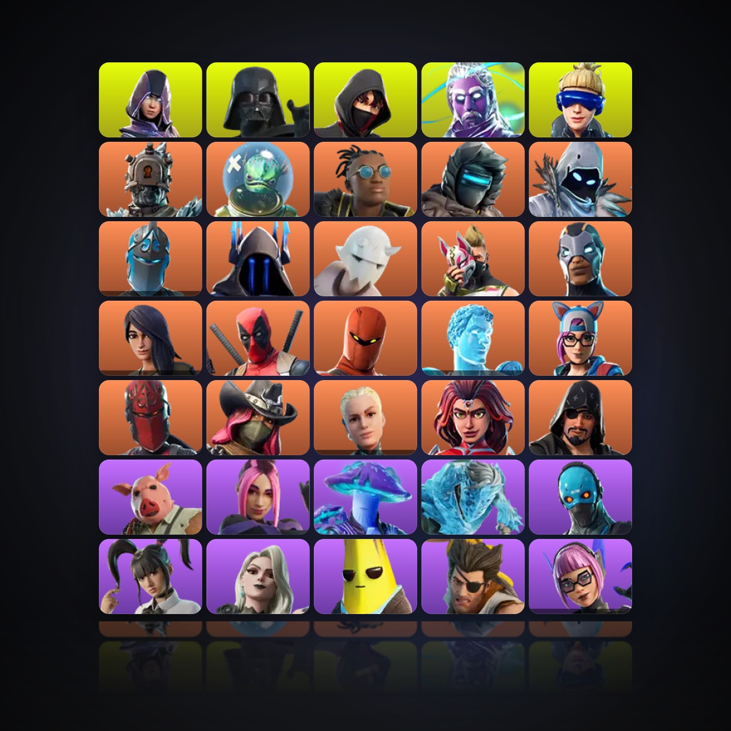 Fortnite | 110 Skins | 200 V-Bucks | Level 1098 | 82 Wins — HabibiAccounts