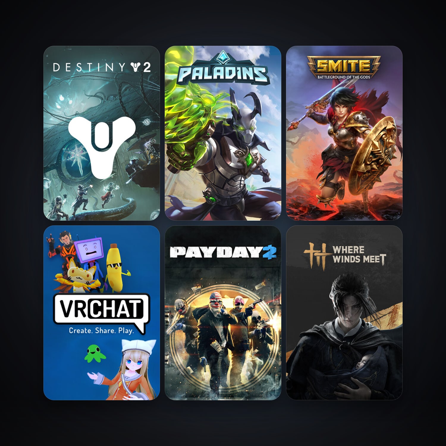 PAYDAY 2 + SMITE, 13 games, clean — HabibiAccounts