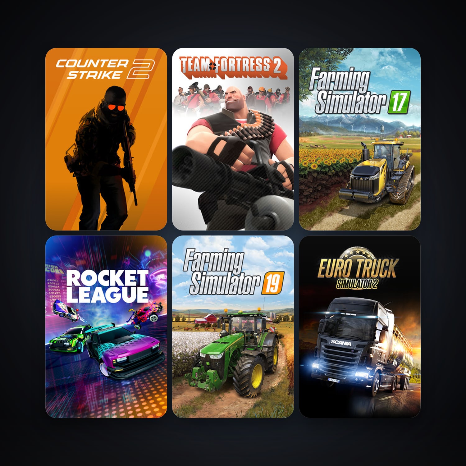 Team Fortress 2 + CS2 Prime, 35 games, clean — HabibiAccounts