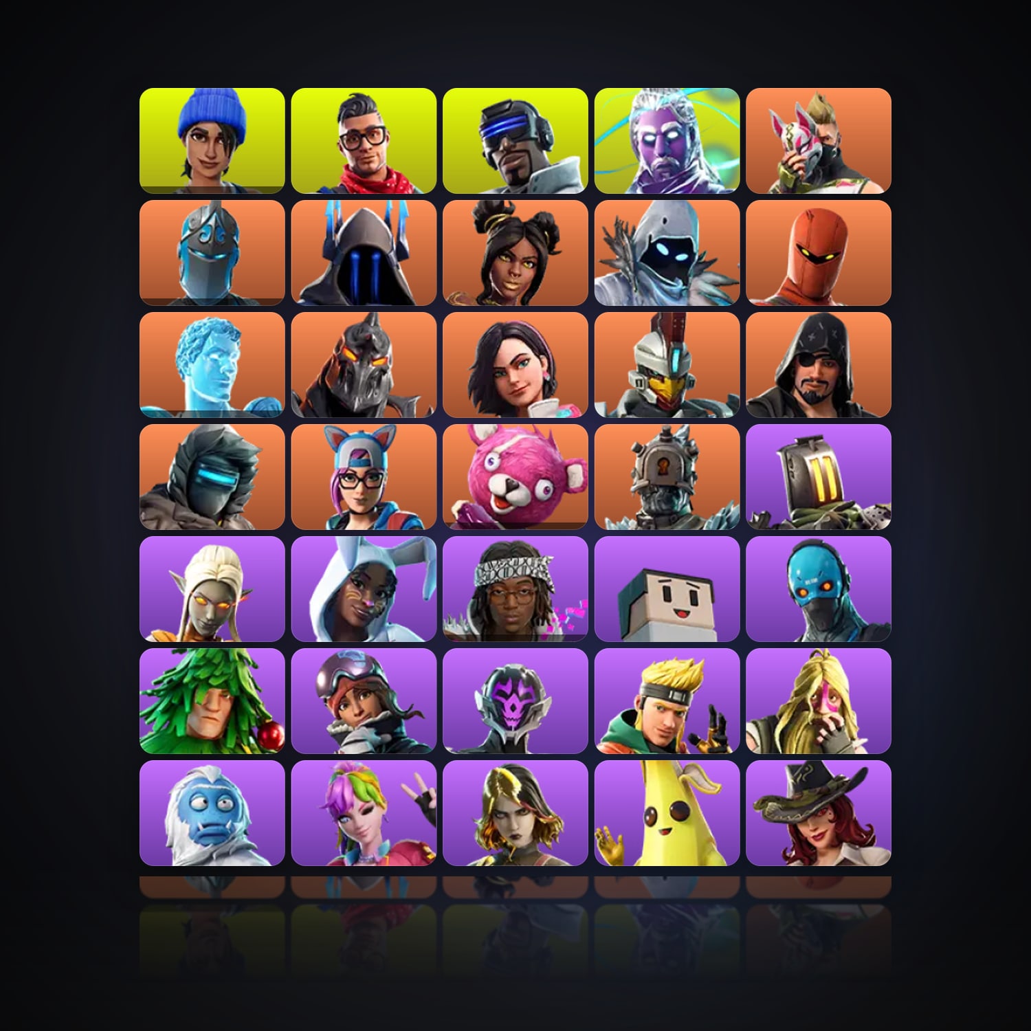 Fortnite | 63 Skins | 250 V-Bucks | Level 1116 | 122 Wins — HabibiAccounts