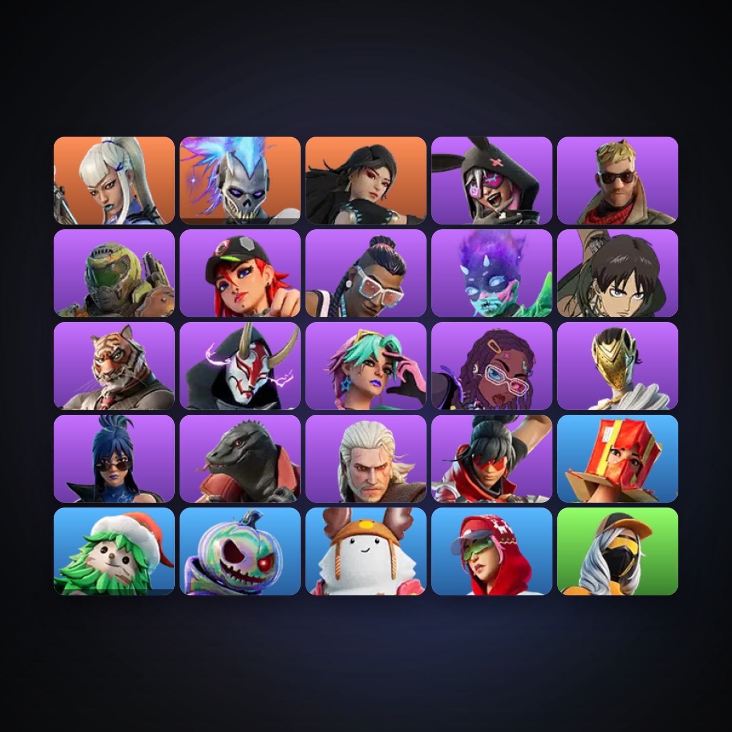 Fortnite | 25 Skins | 1.5K V-Bucks | Level 561 | 118 Wins — HabibiAccounts