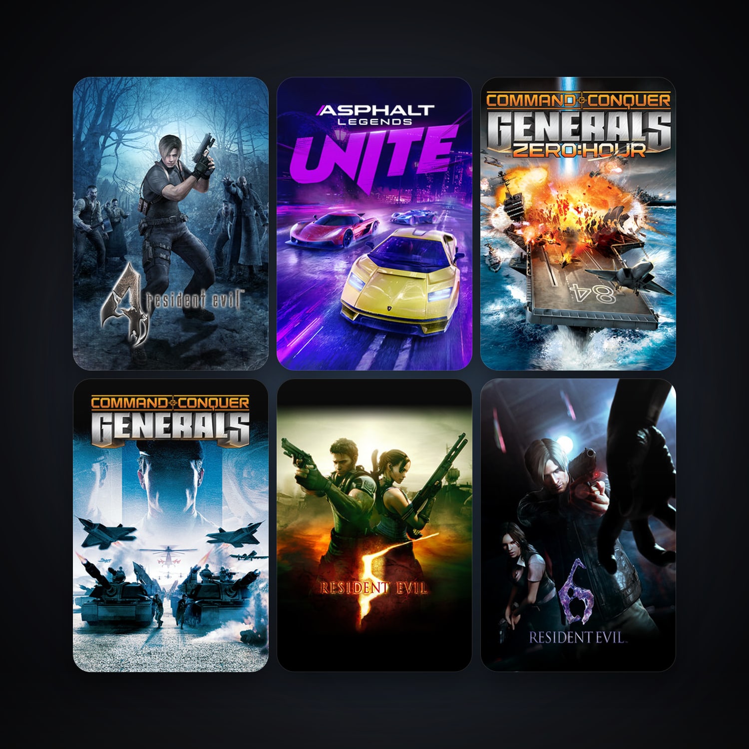 Resident Evil 5 + Resident Evil 6, 16 games, clean — HabibiAccounts