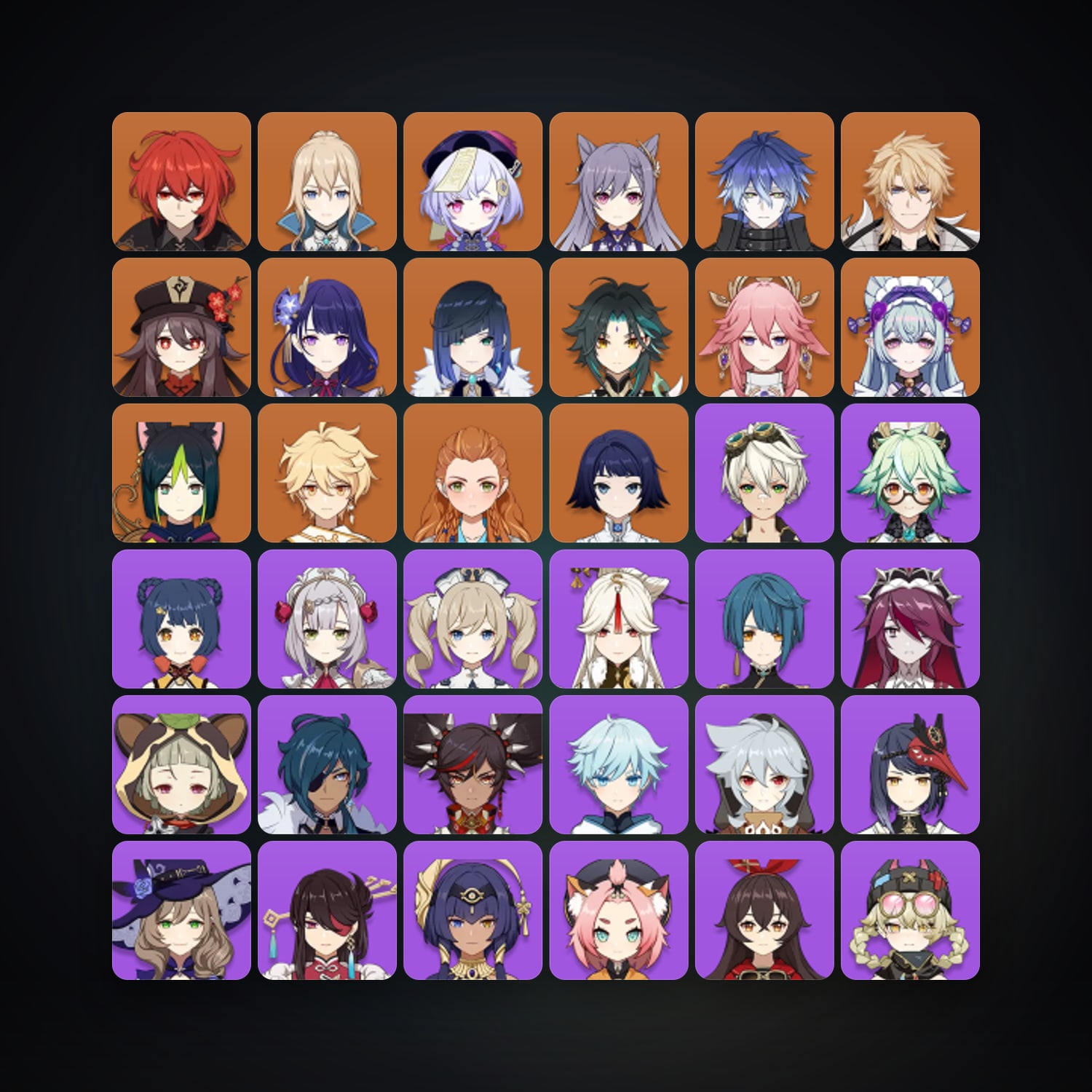 Genshin Impact | AR 57 | 55 Chars | 13× 5★ — HabibiAccounts