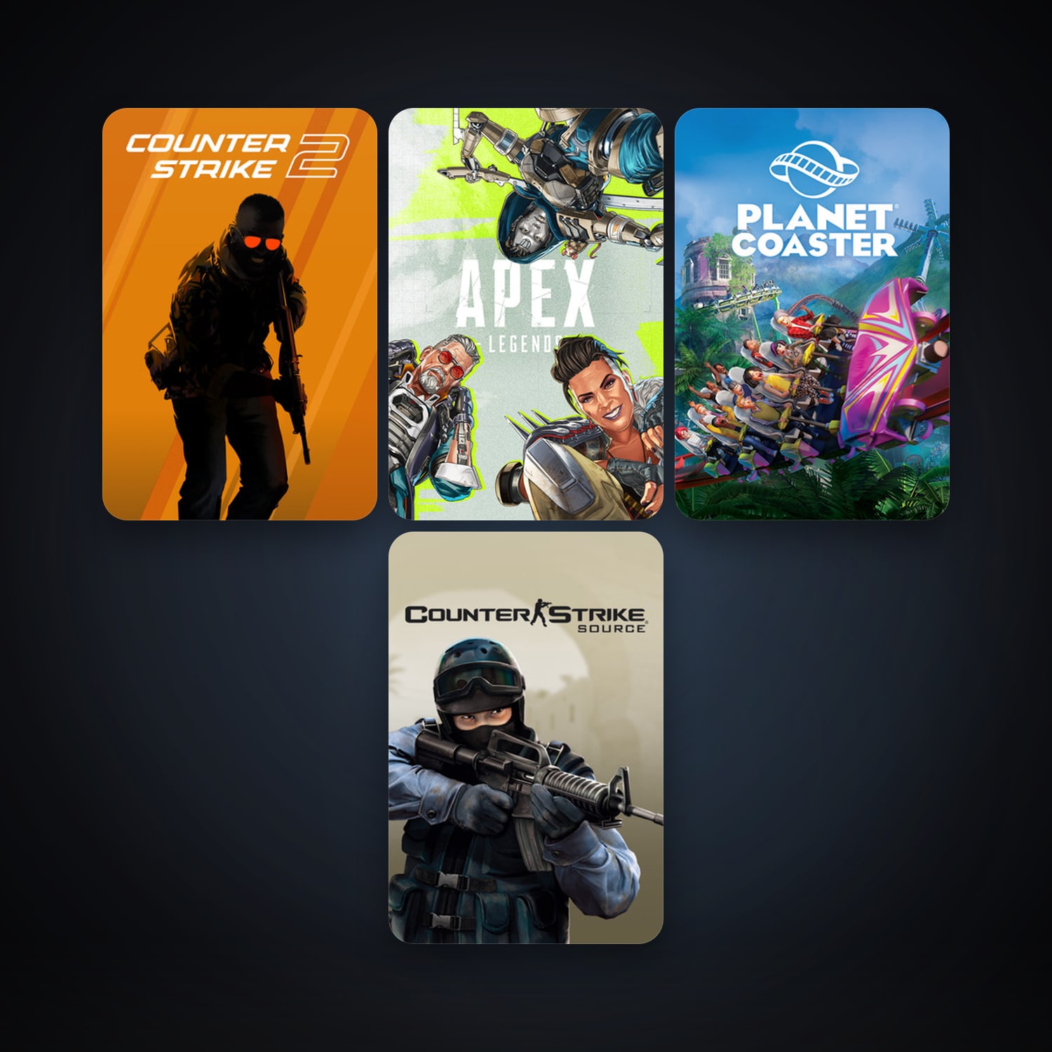 Counter-Strike + Counter-Strike: Source, 8 games, clean — HabibiAccounts