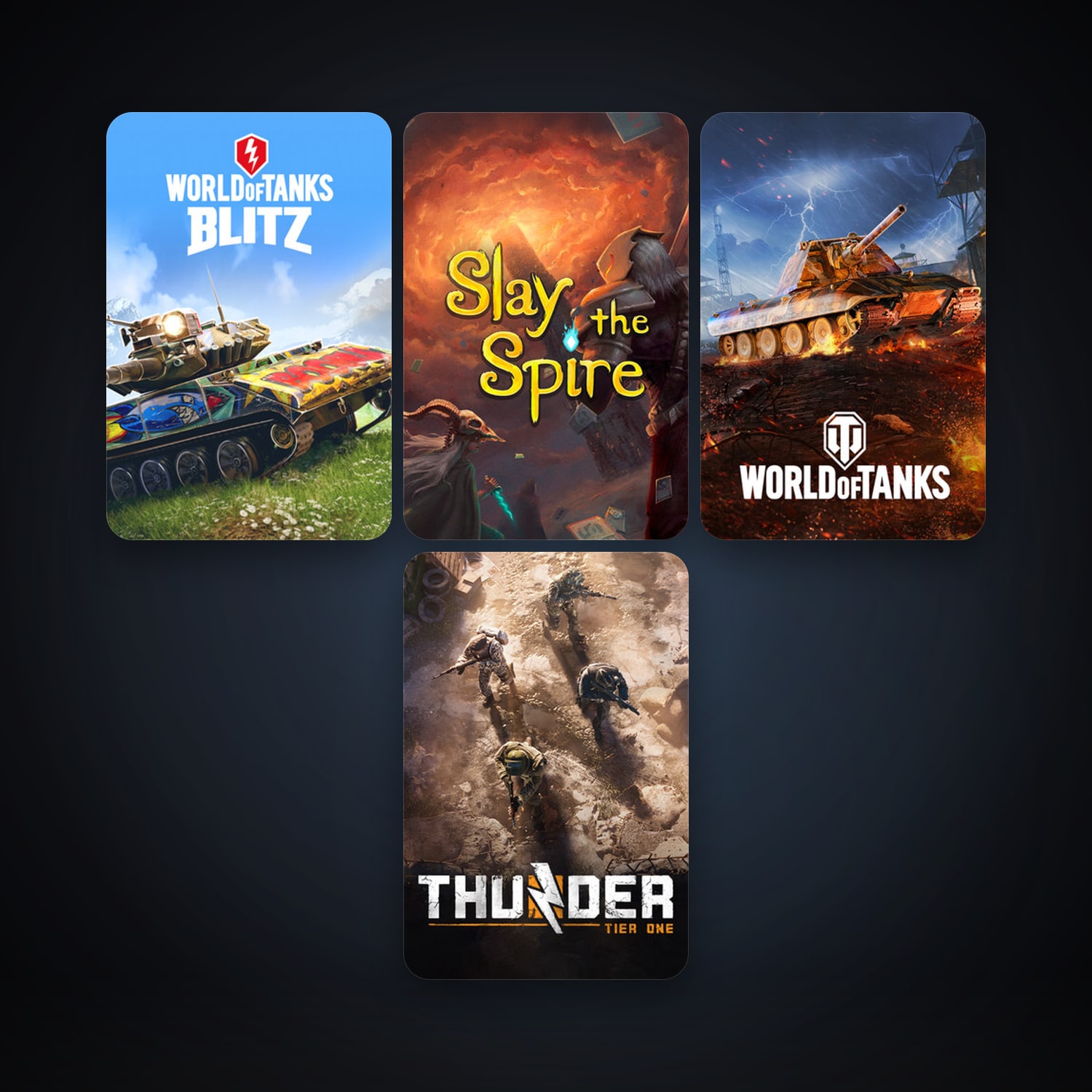 Thunder Tier One + World of Tanks Blitz, 14 games, clean — HabibiAccounts