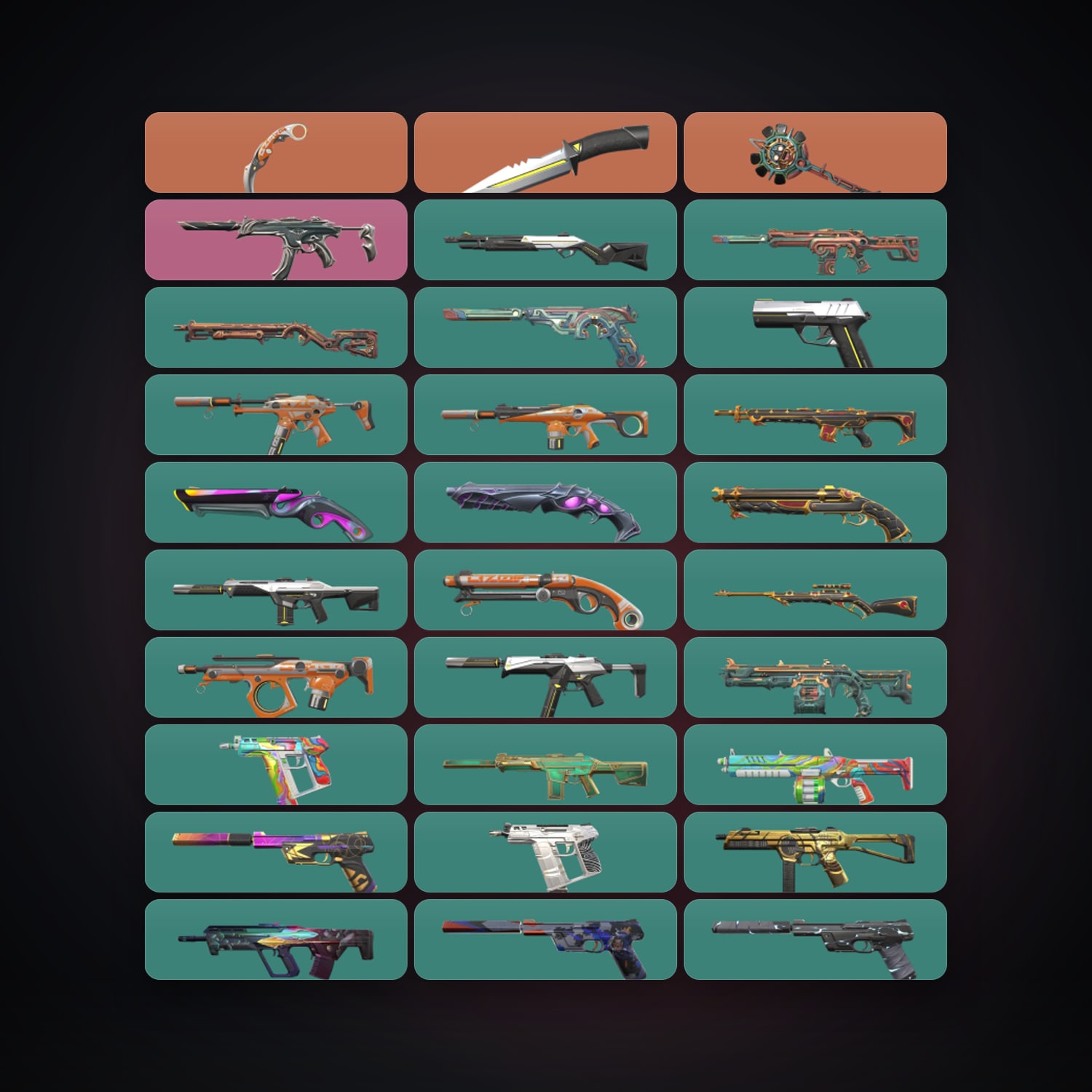 LA Plat 1 locker — 3 knives, 78 skins, lvl 315 — HabibiAccounts